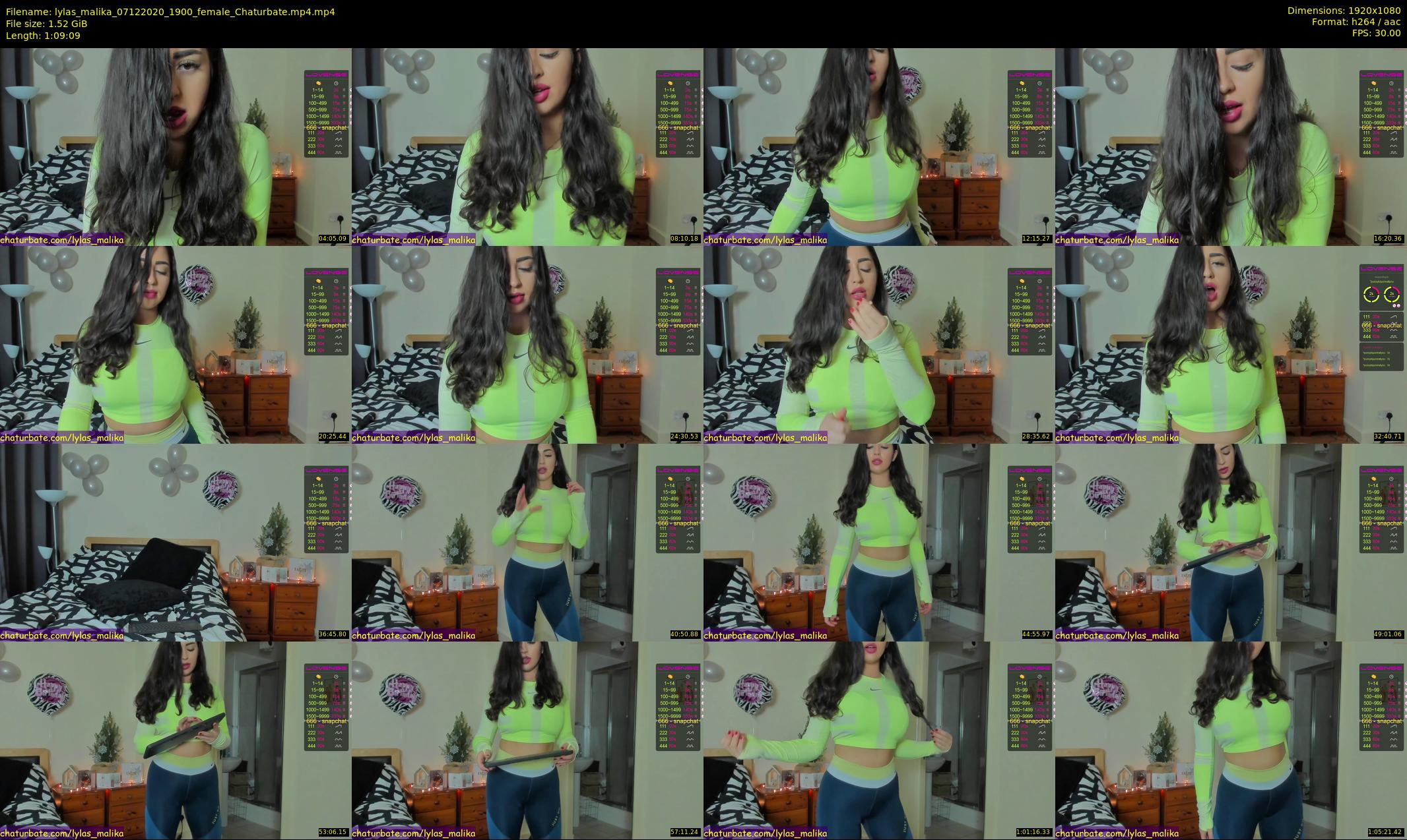 lylas_malika — 70 minute Chaturbate female cam show recording, 1080p, Dec 7, 2020