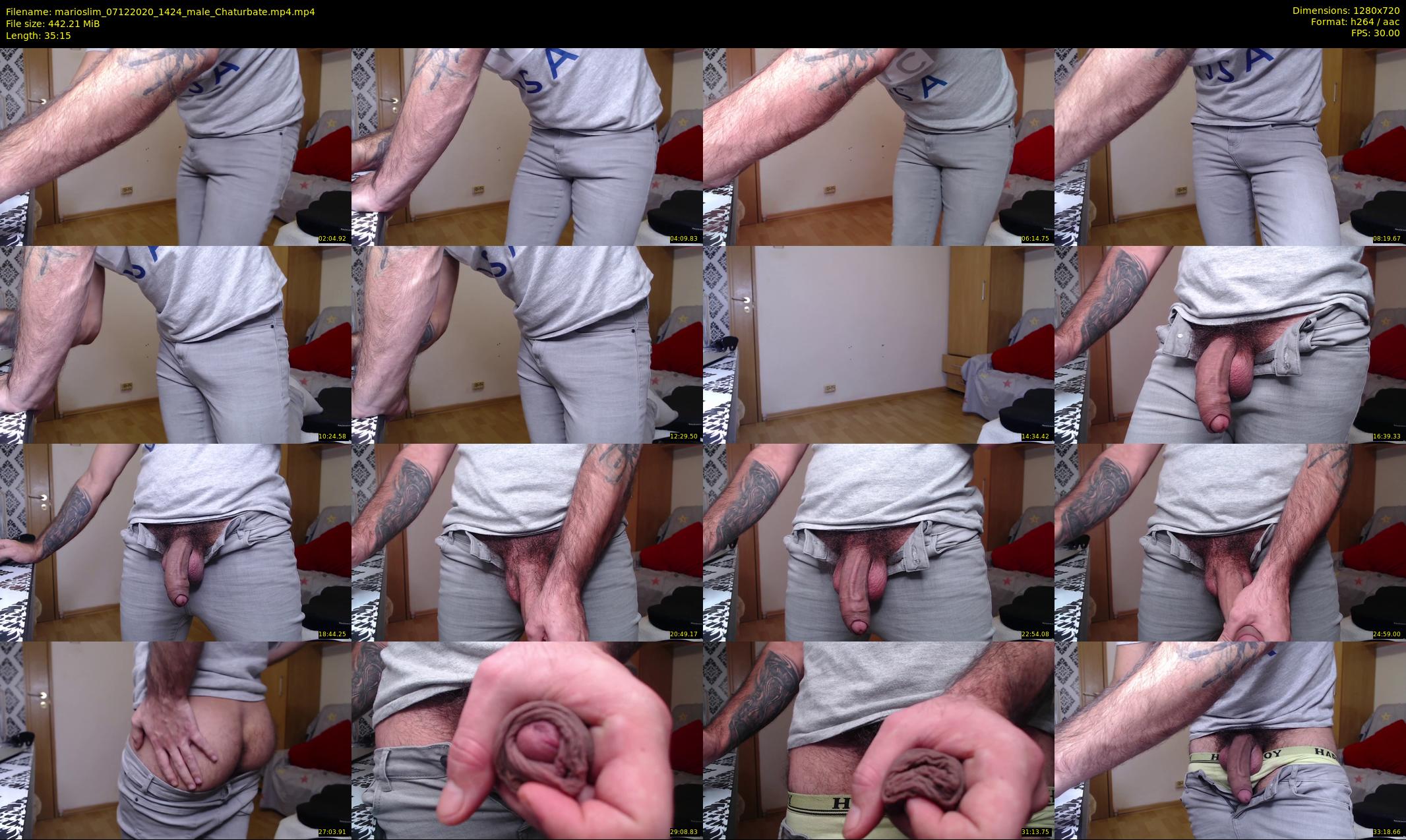 marioslim — 36 minute Chaturbate male cam show recording, 720p, Dec 7, 2020