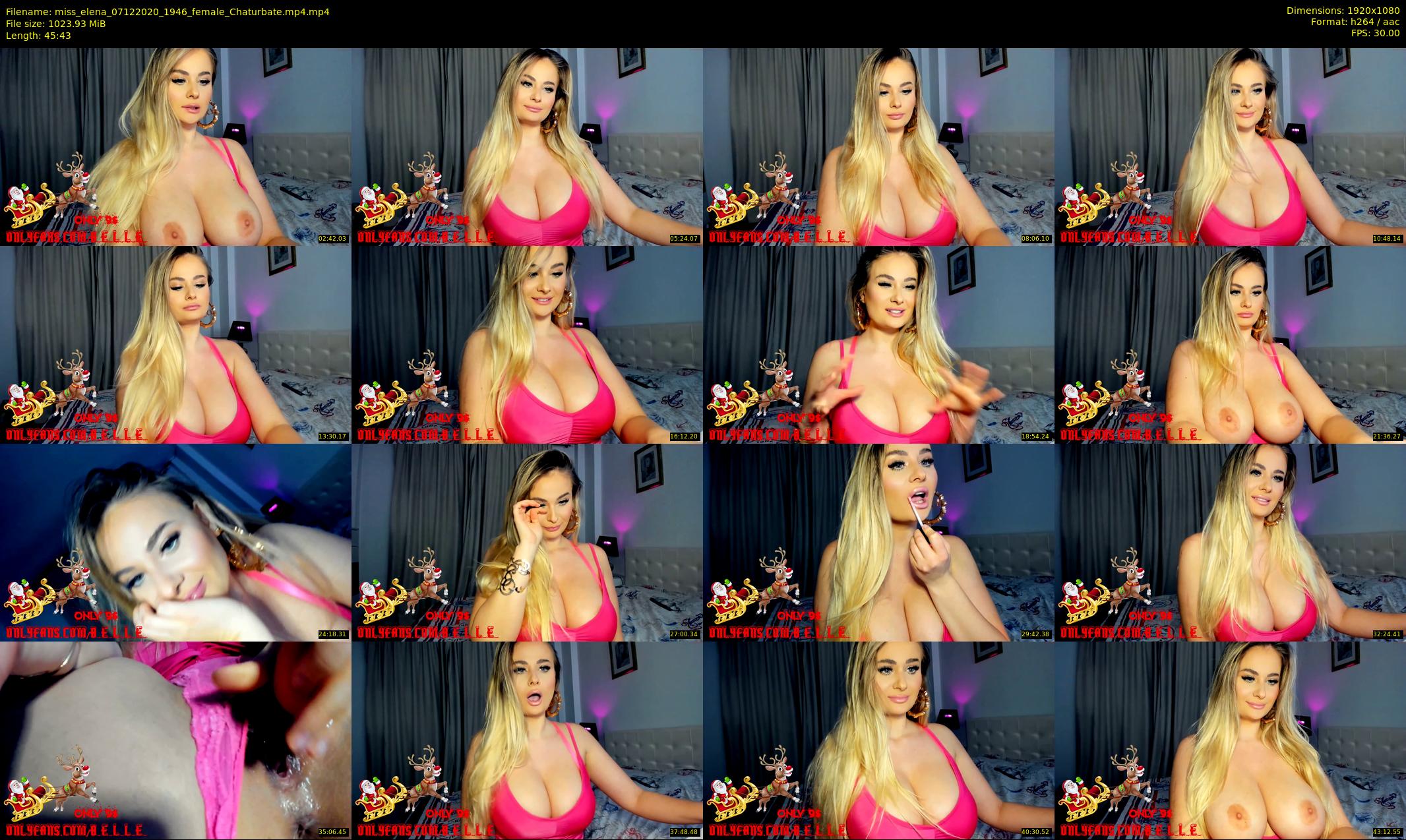 miss_elena — 46 minute Chaturbate female cam show recording, 1080p, Dec 7, 2020