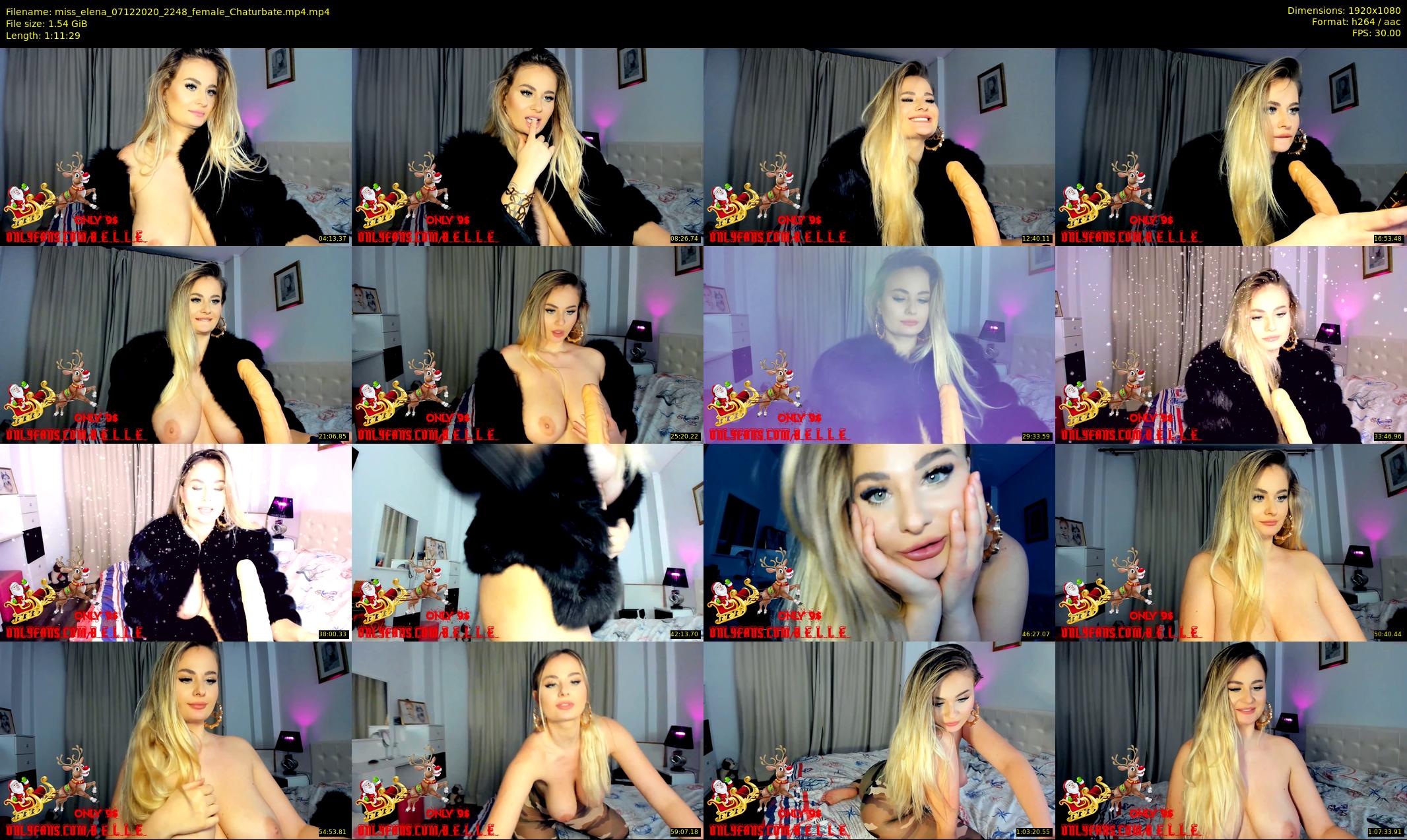 miss_elena — 72 minute Chaturbate female cam show recording, 1080p, Dec 7, 2020
