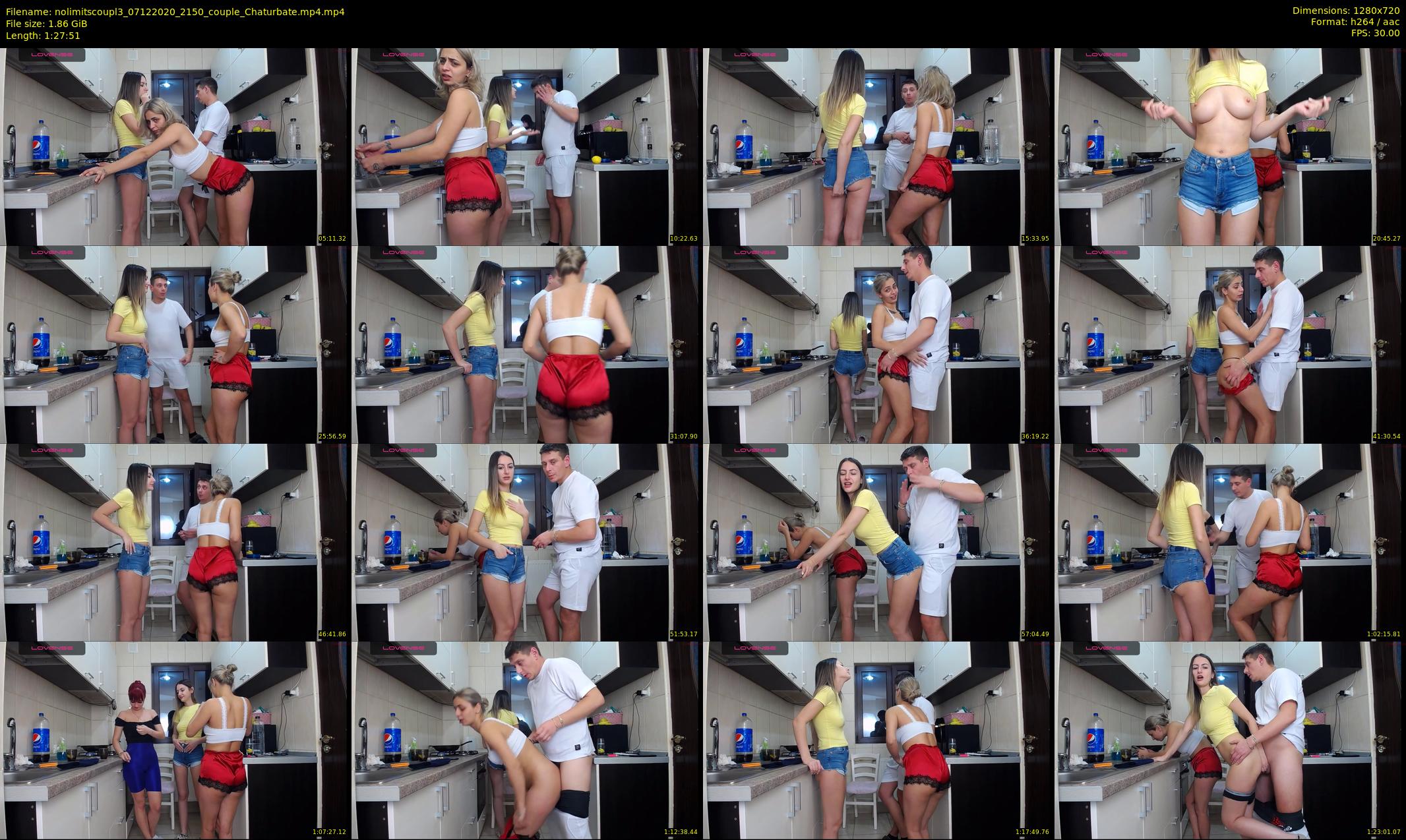 nolimitscoupl3 — 88 minute Chaturbate couple cam show recording, 720p, Dec 7, 2020