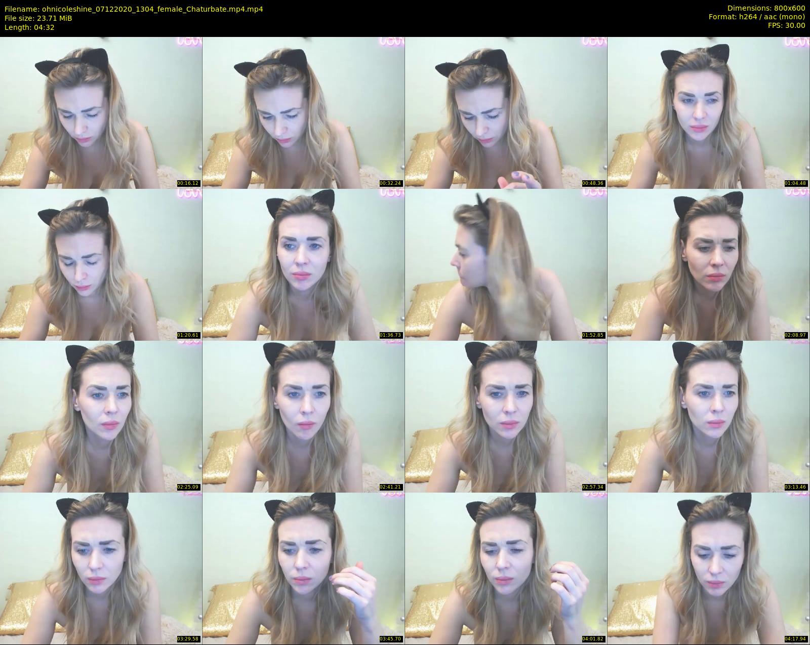 ohnicoleshine — 5 minute Chaturbate female cam show recording, 480p, Dec 7, 2020