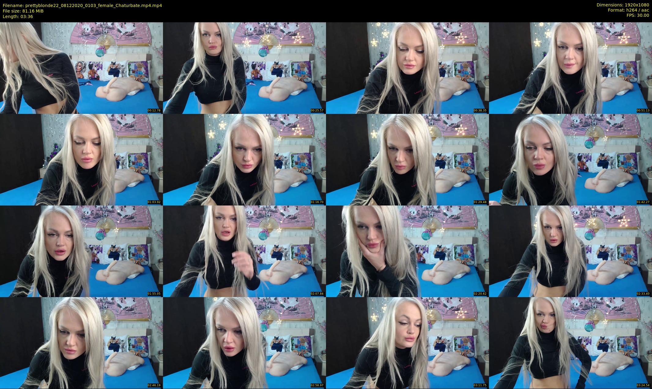 prettyblonde22 — 4 minute Chaturbate female cam show recording, 1080p, Dec 8, 2020