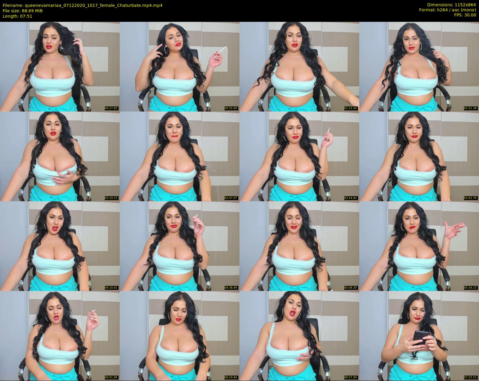 queenevamariaa — 8 minute Chaturbate female cam show recording, 720p, Dec 7, 2020