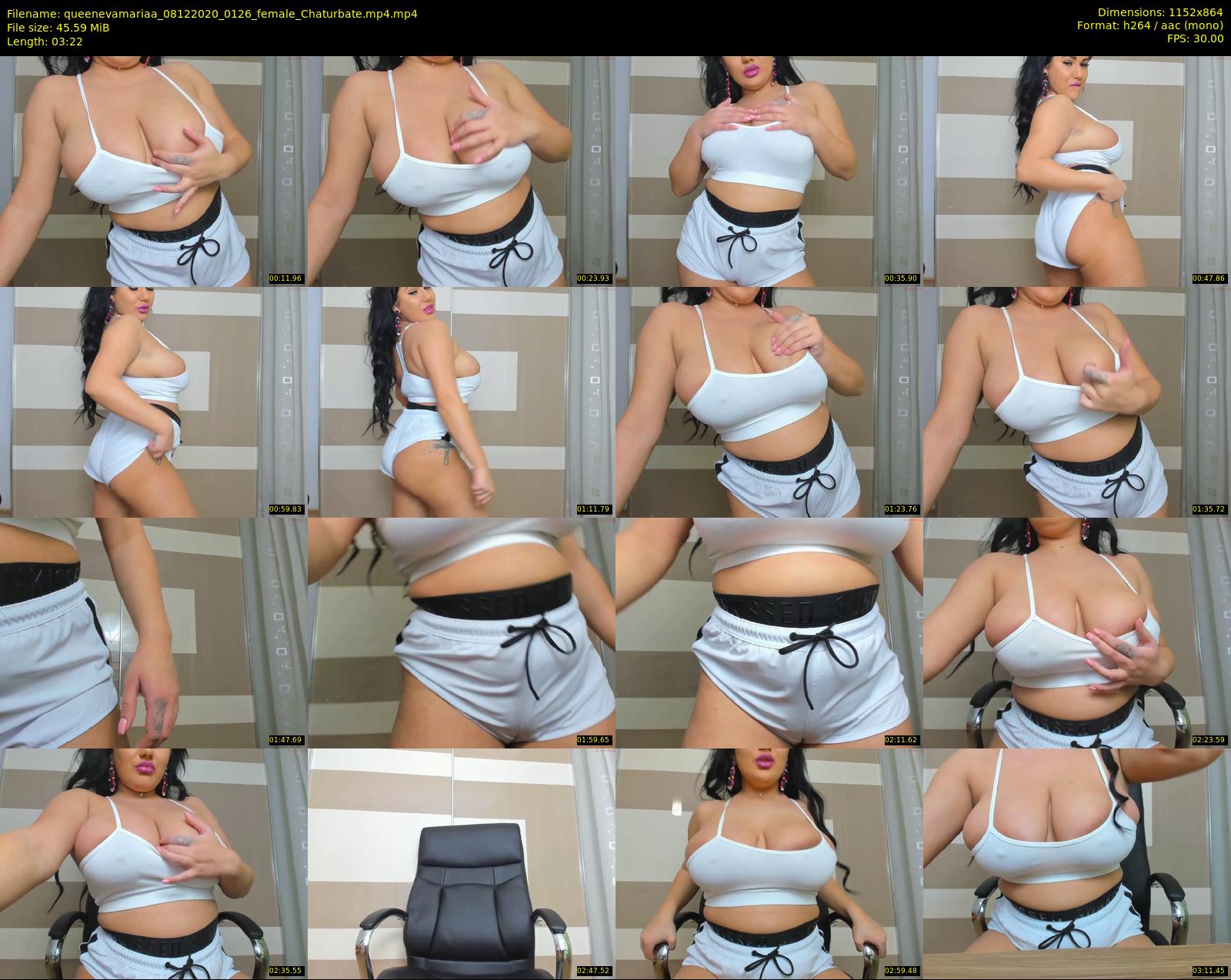 queenevamariaa — 4 minute Chaturbate female cam show recording, 720p, Dec 8, 2020