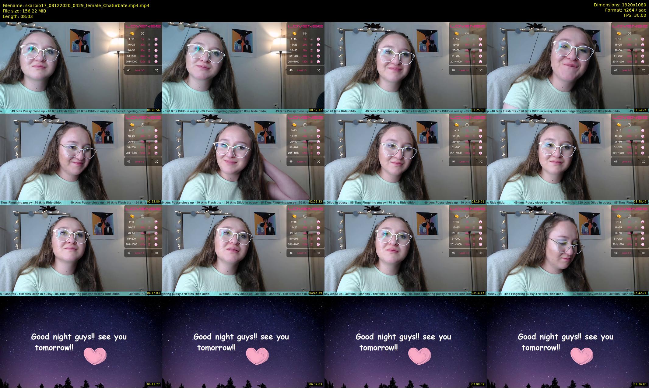 skarpio17 — 9 minute Chaturbate female cam show recording, 1080p, Dec 8, 2020