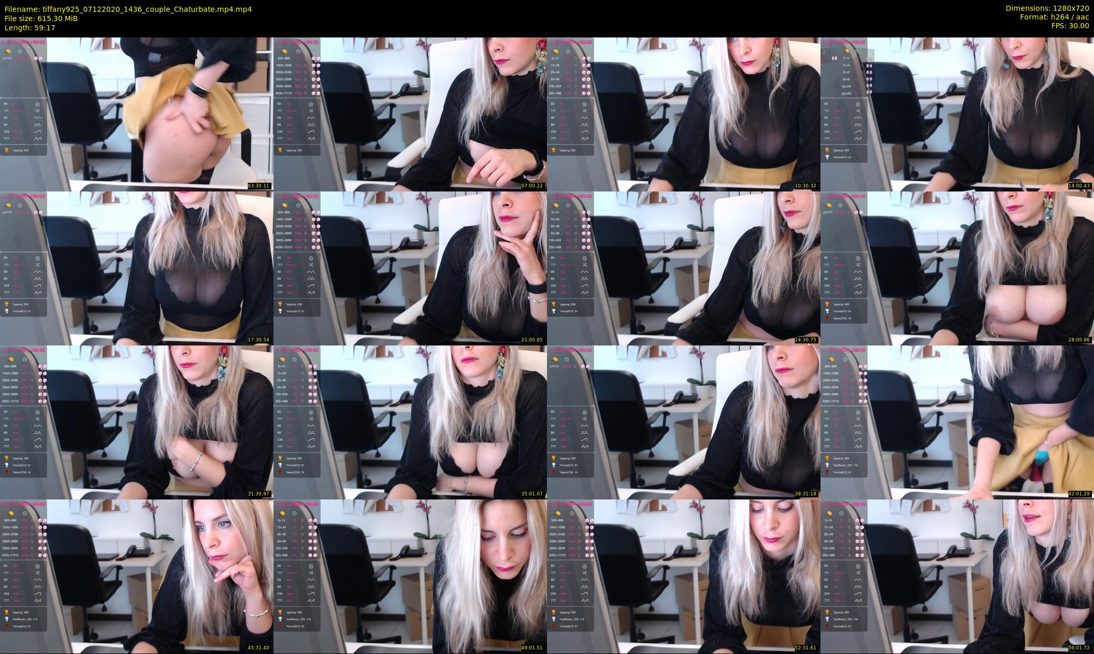 tiffany925 — 60 minute Chaturbate female cam show recording, 720p, Dec 7, 2020