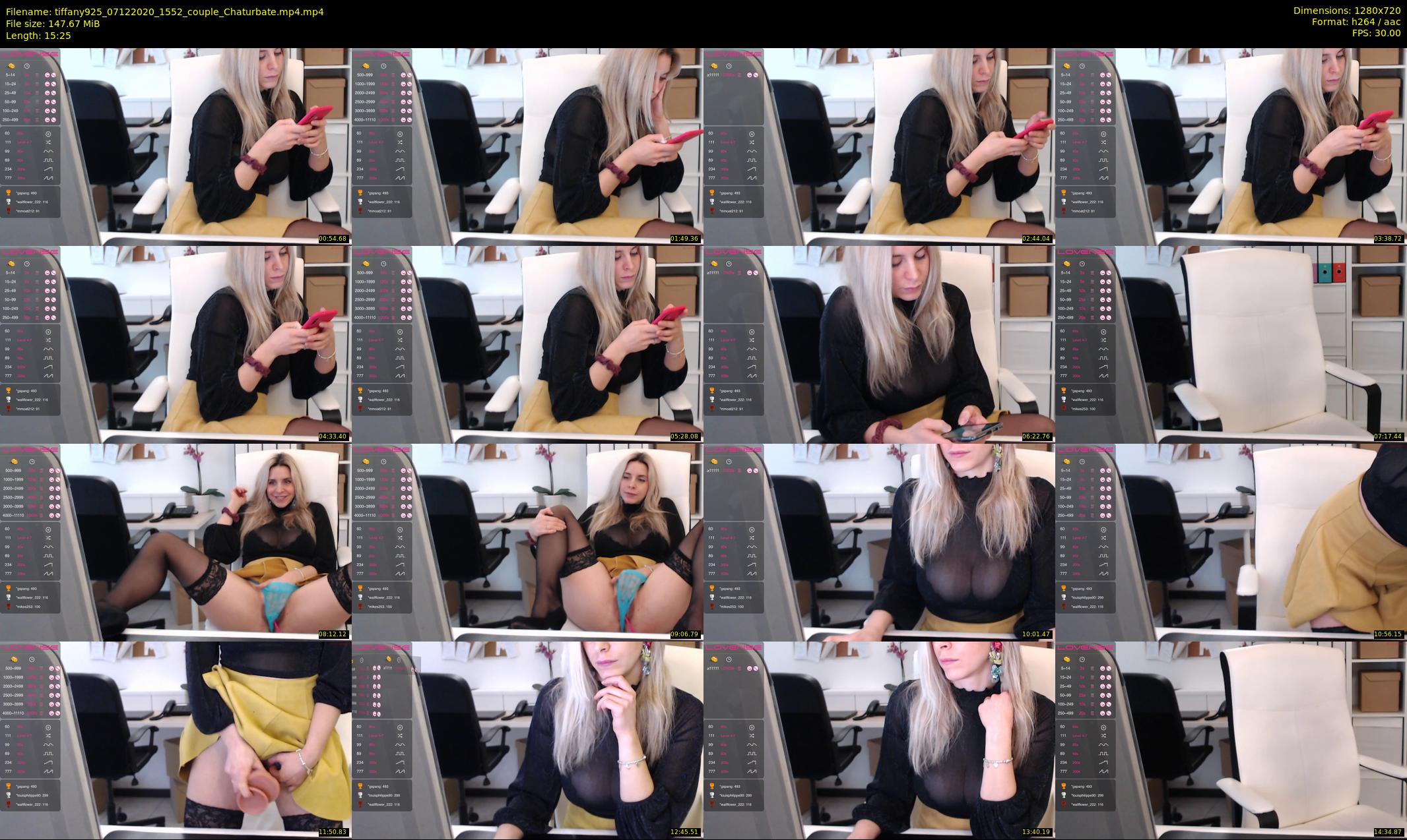 tiffany925 — 16 minute Chaturbate female cam show recording, 720p, Dec 7, 2020