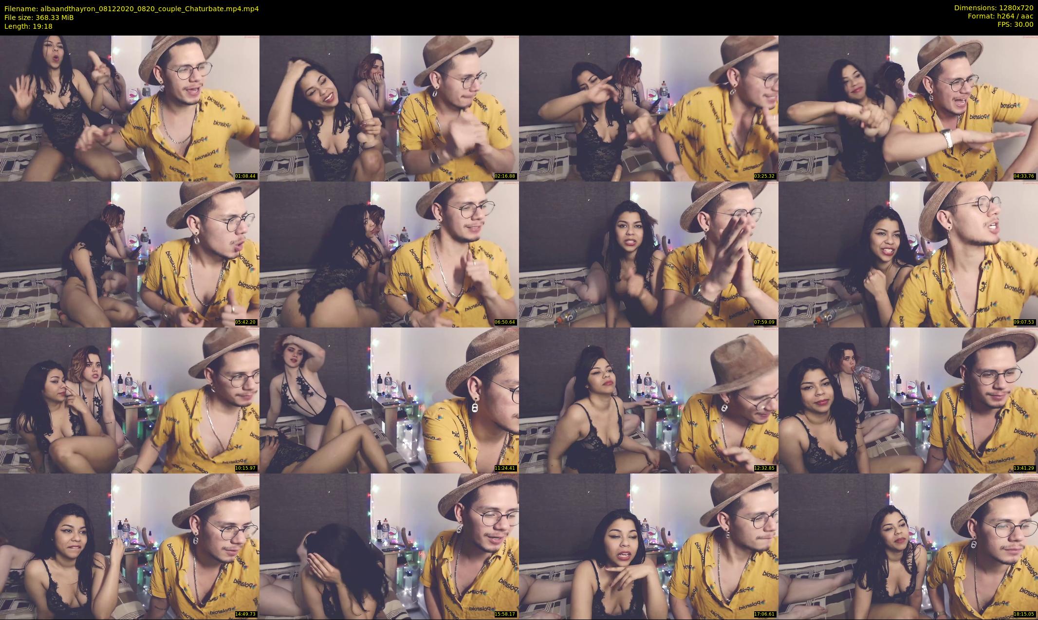 albaandthayron — 20 minute Chaturbate couple cam show recording, 720p, Dec 8, 2020