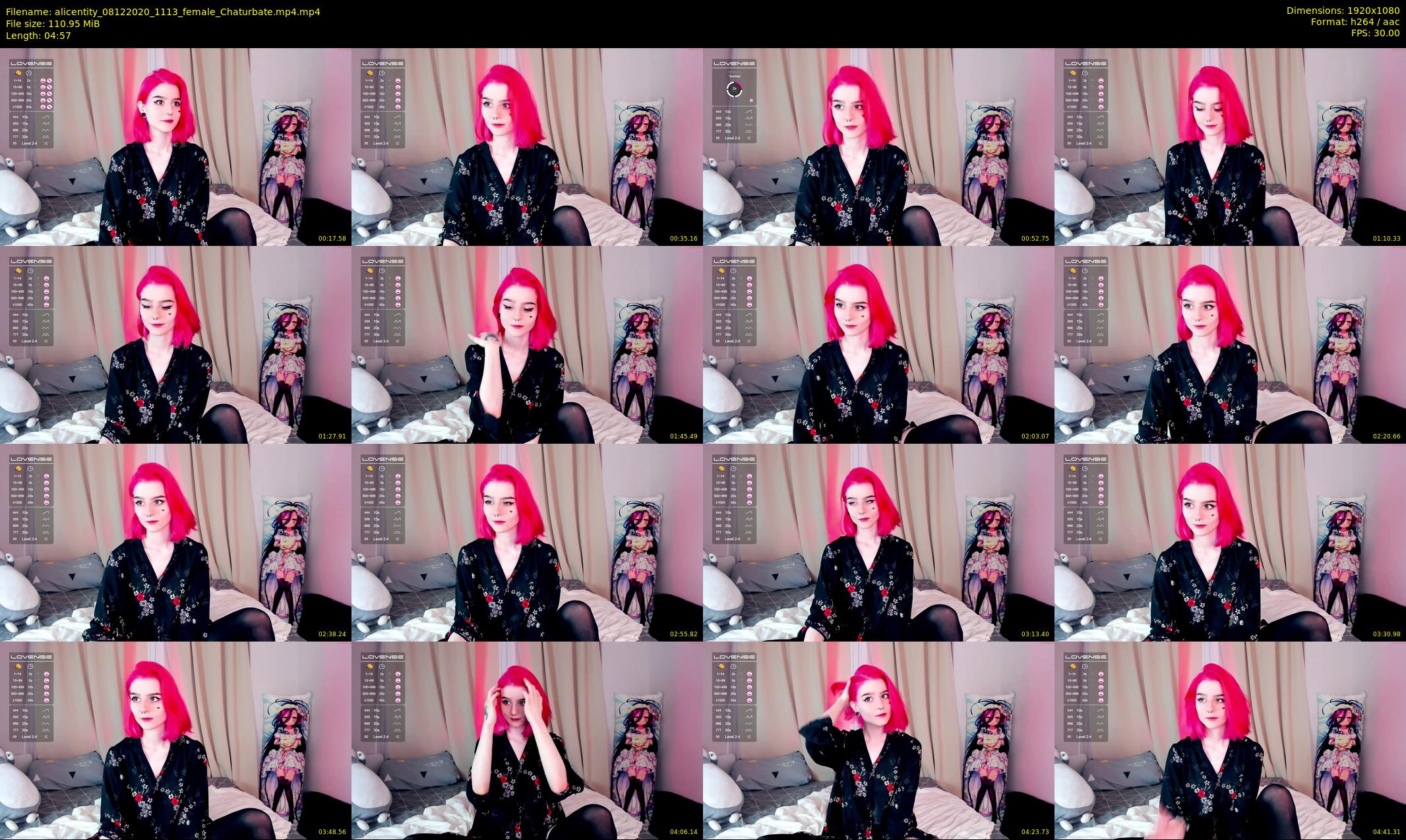 alicentity — 5 minute Chaturbate female cam show recording, 1080p, Dec 8, 2020