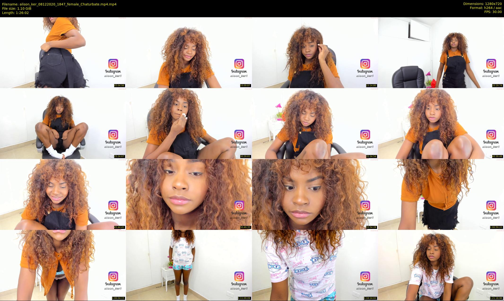 alison_ker — 87 minute Chaturbate female cam show recording, 720p, Dec 8, 2020