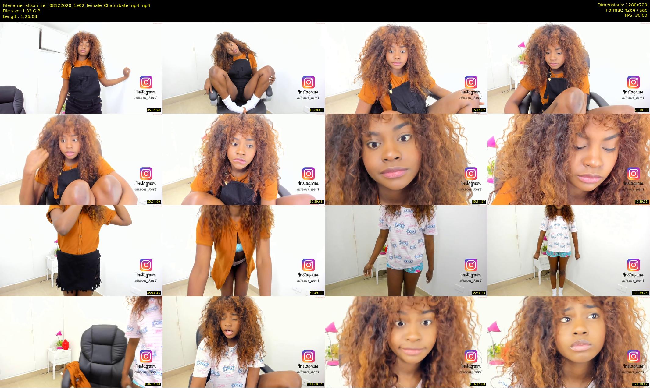 alison_ker — 87 minute Chaturbate female cam show recording, 720p, Dec 8, 2020