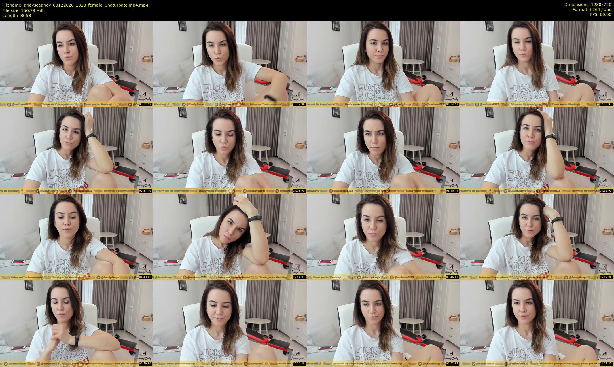 anayscaandy — 9 minute Chaturbate female cam show recording, 720p, Dec 8, 2020