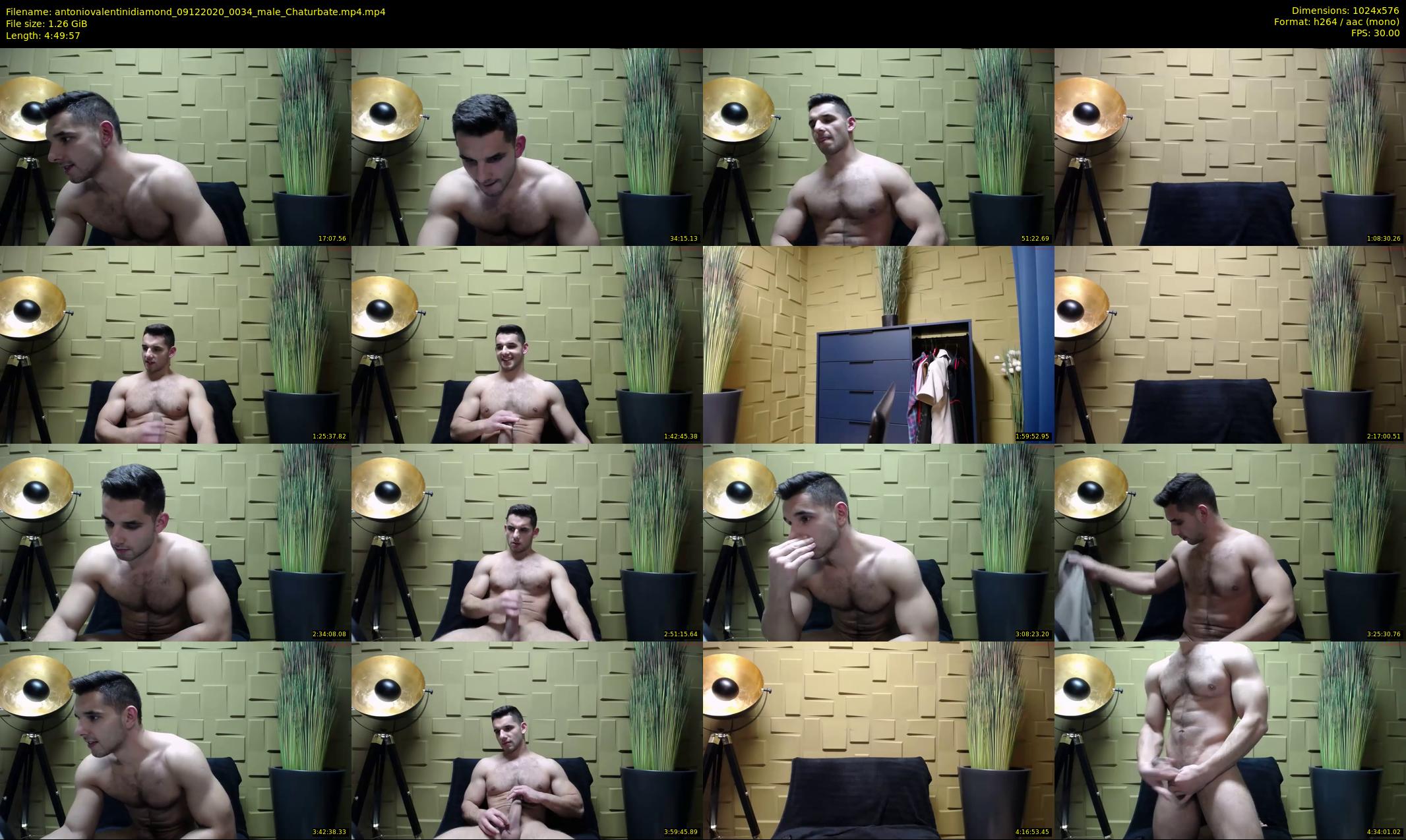 antoniovalentinidiamond — 290 minute Chaturbate male cam show recording, 480p, Dec 9, 2020