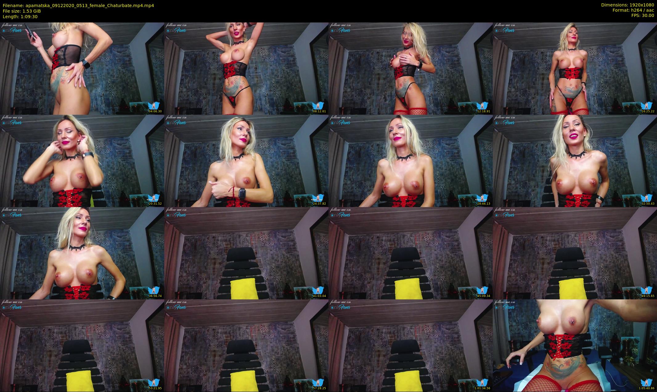 apamatska — 70 minute Chaturbate female cam show recording, 1080p, Dec 9, 2020