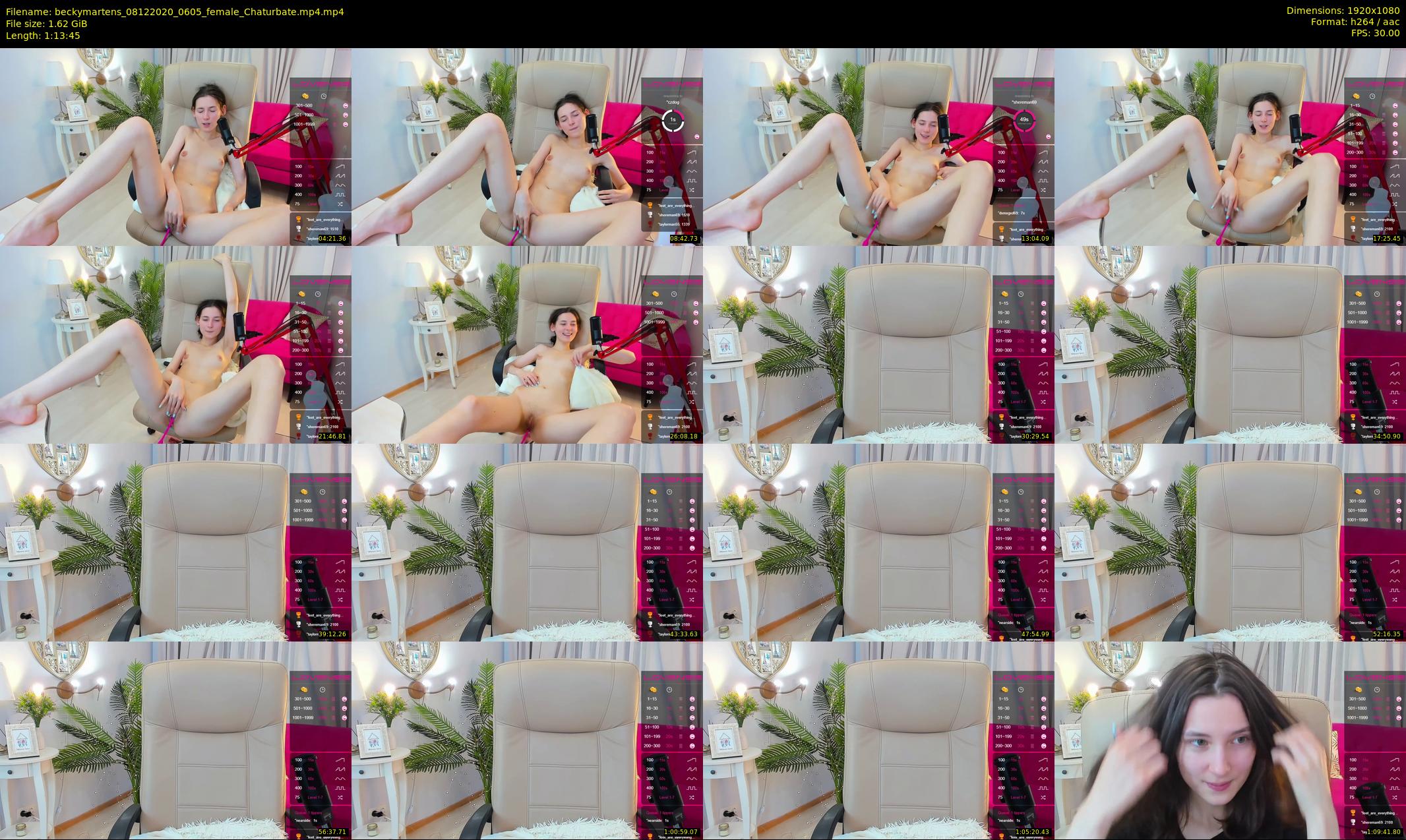 beckymartens — 74 minute Chaturbate female cam show recording, 1080p, Dec 8, 2020