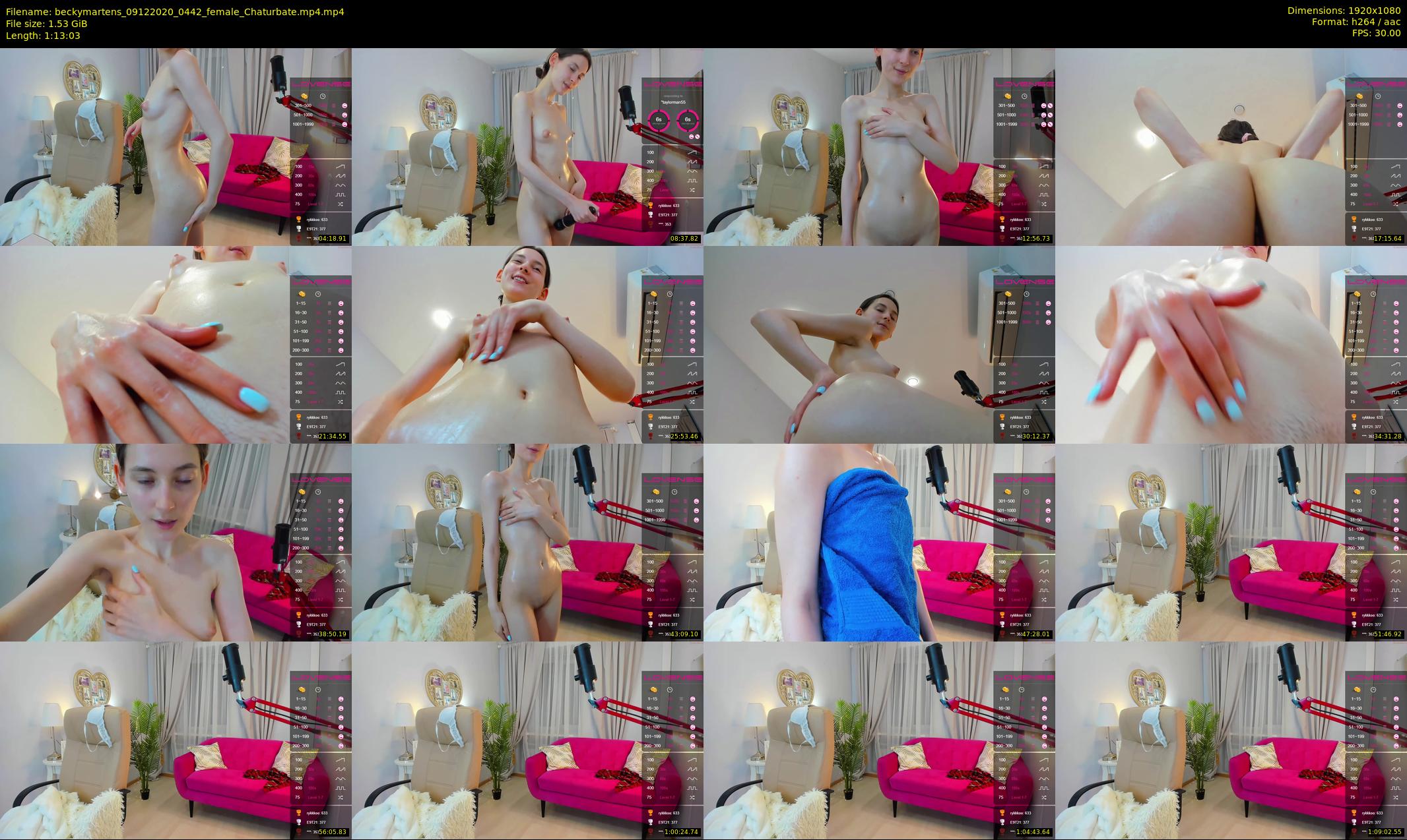 beckymartens — 74 minute Chaturbate female cam show recording, 1080p, Dec 9, 2020