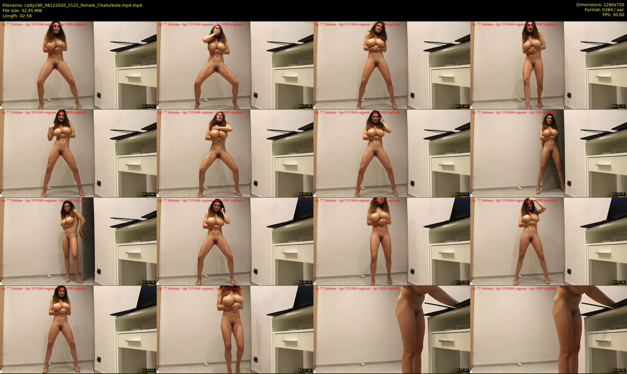 catty190 — 3 minute Chaturbate female cam show recording, 720p, Dec 8, 2020