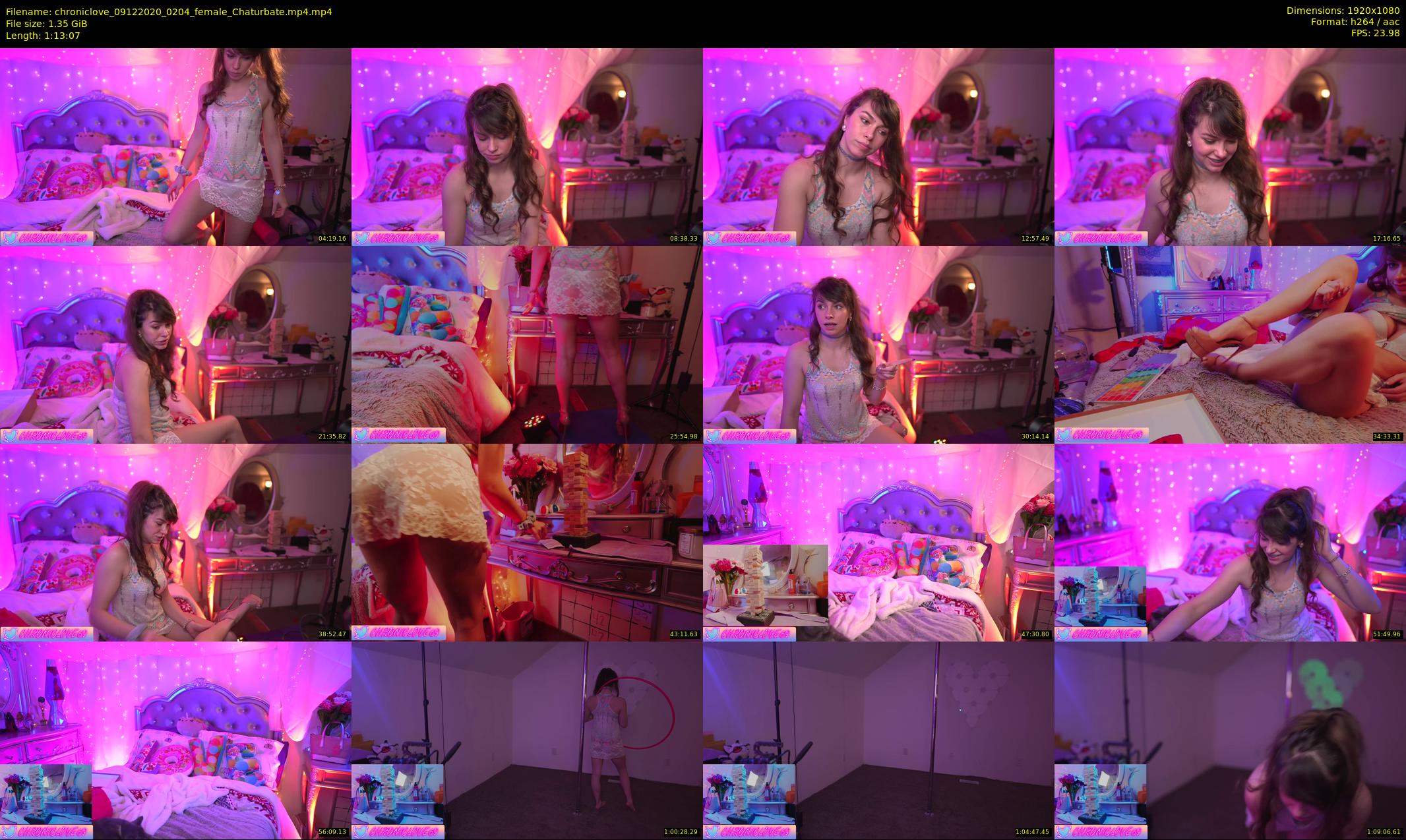 chroniclove — 74 minute Chaturbate female cam show recording, 1080p, Dec 9, 2020