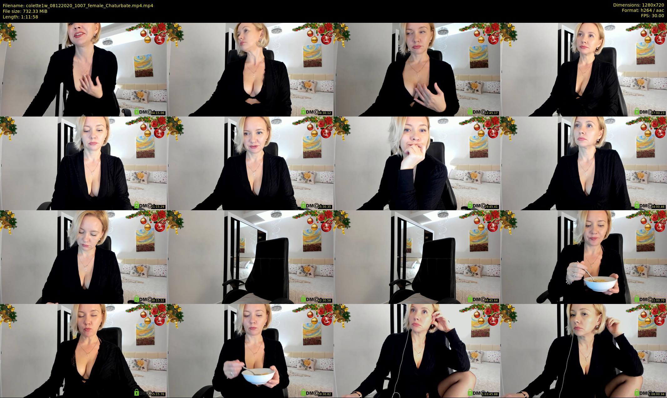 colette1w — 72 minute Chaturbate female cam show recording, 720p, Dec 8, 2020