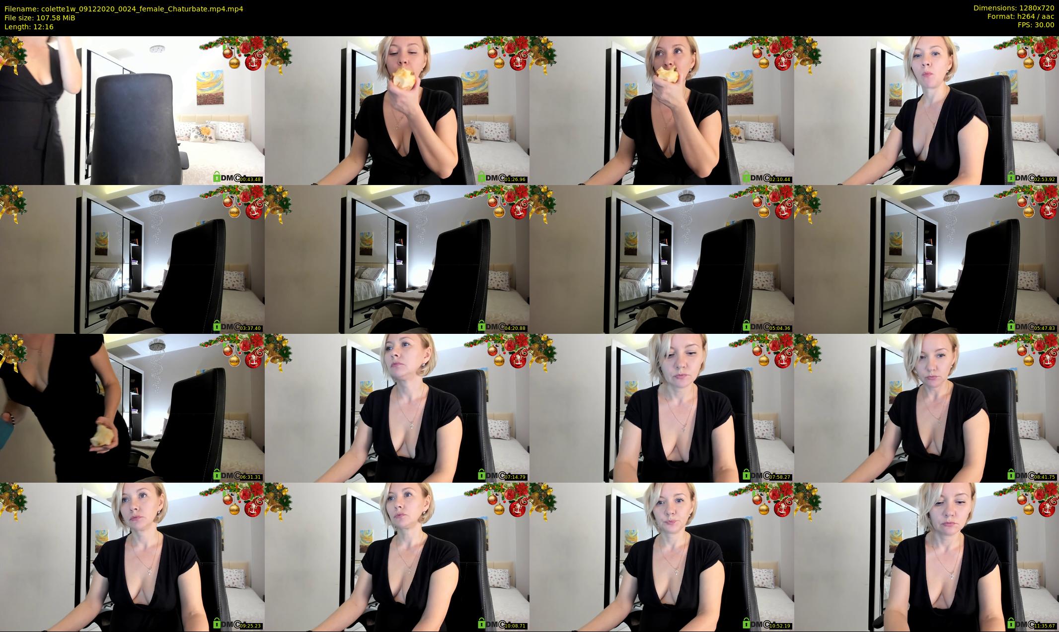 colette1w — 13 minute Chaturbate female cam show recording, 720p, Dec 9, 2020