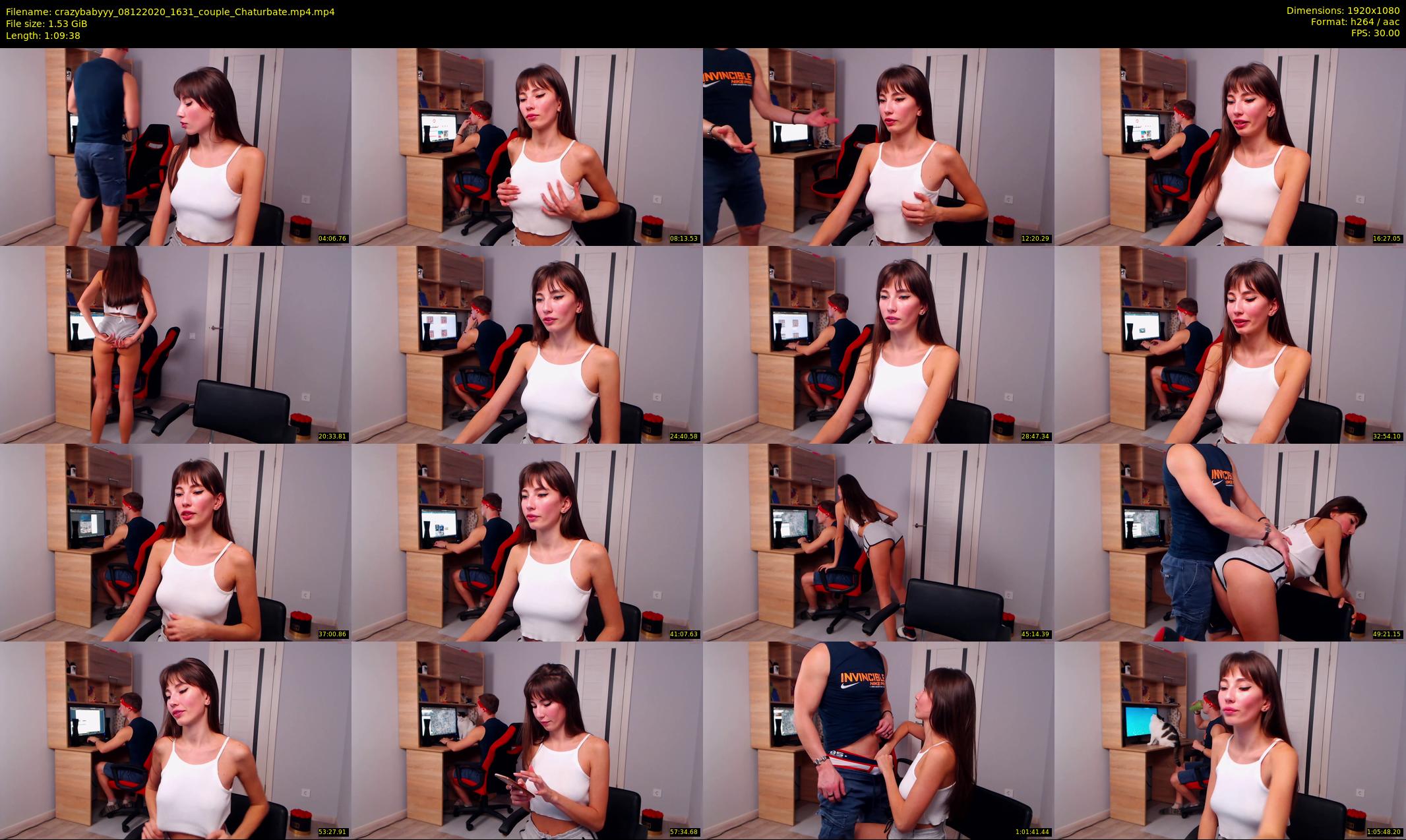 crazybabyyy — 70 minute Chaturbate couple cam show recording, 1080p, Dec 8, 2020