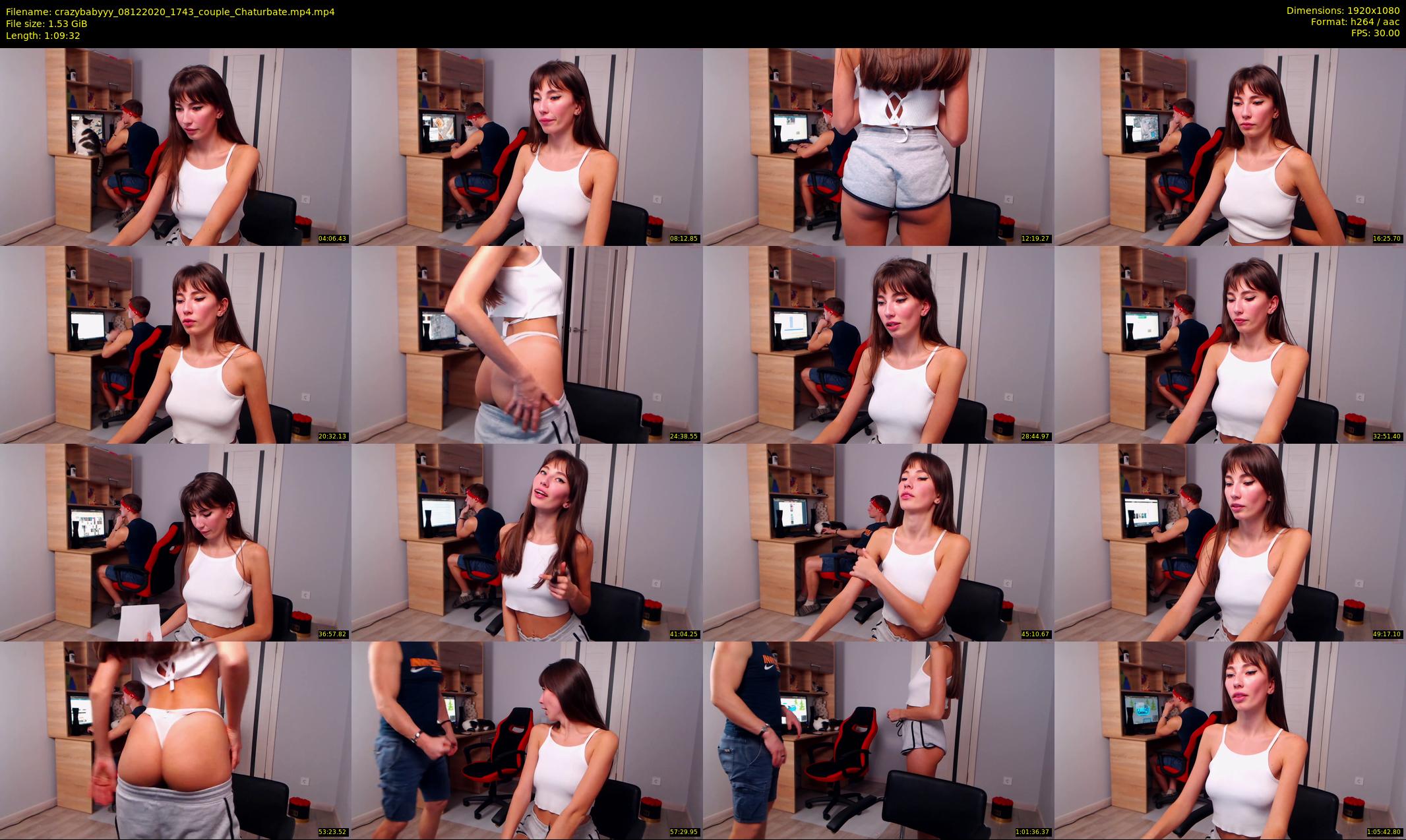 crazybabyyy — 70 minute Chaturbate couple cam show recording, 1080p, Dec 8, 2020