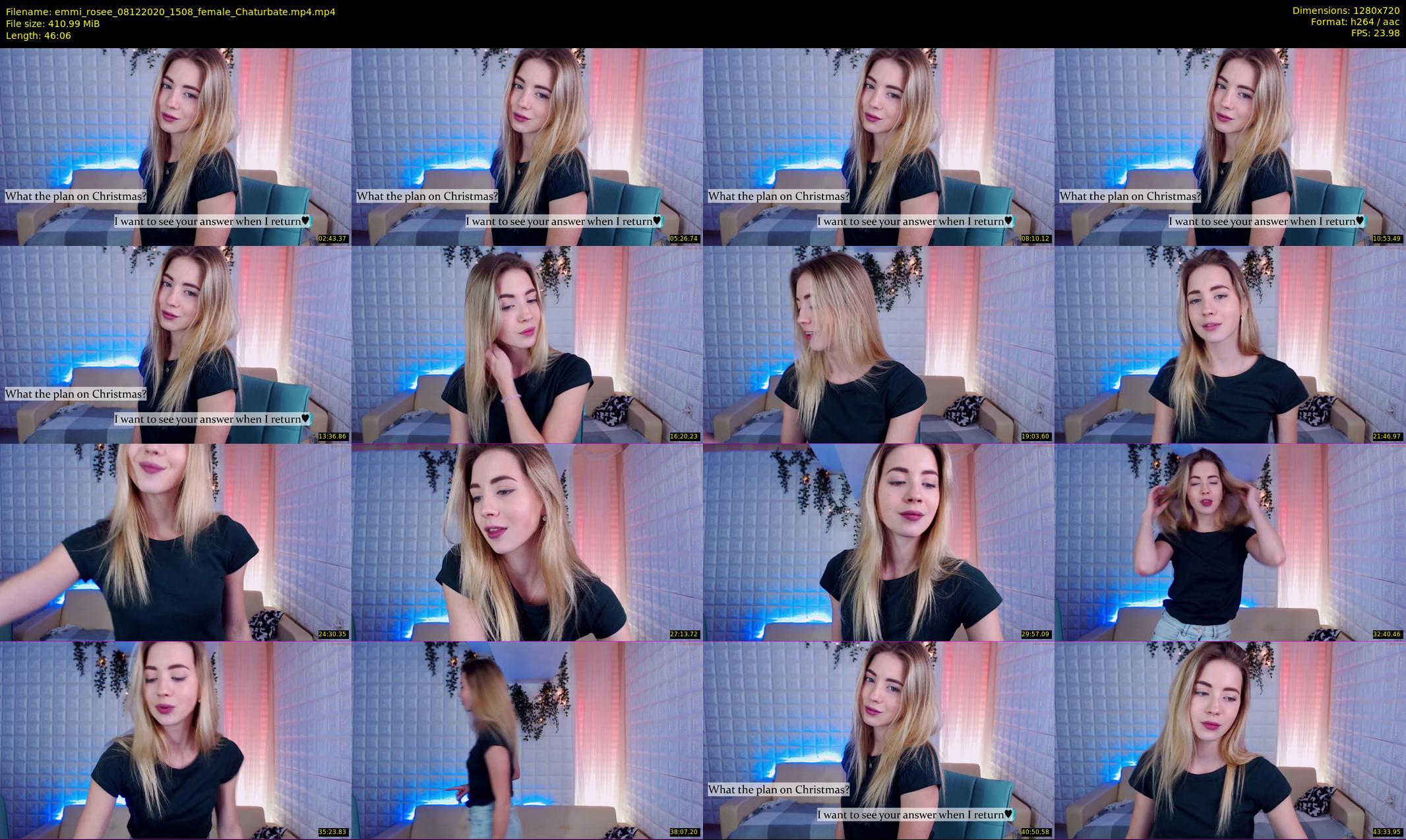 emmi_rosee — 47 minute Chaturbate female cam show recording, 720p, Dec 8, 2020