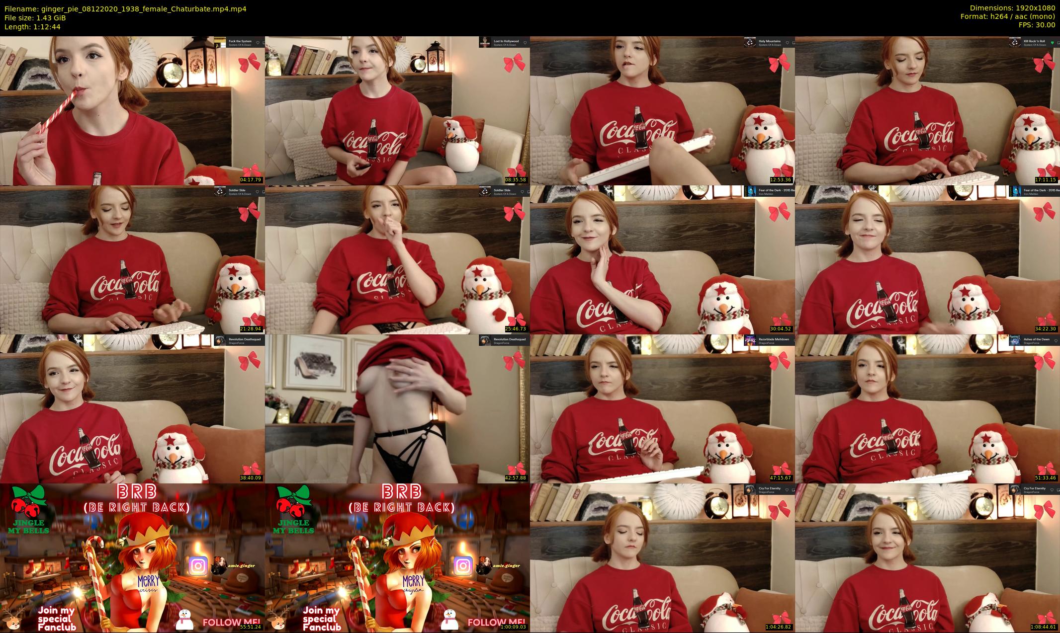 ginger_pie — 73 minute Chaturbate female cam show recording, 1080p, Dec 8, 2020
