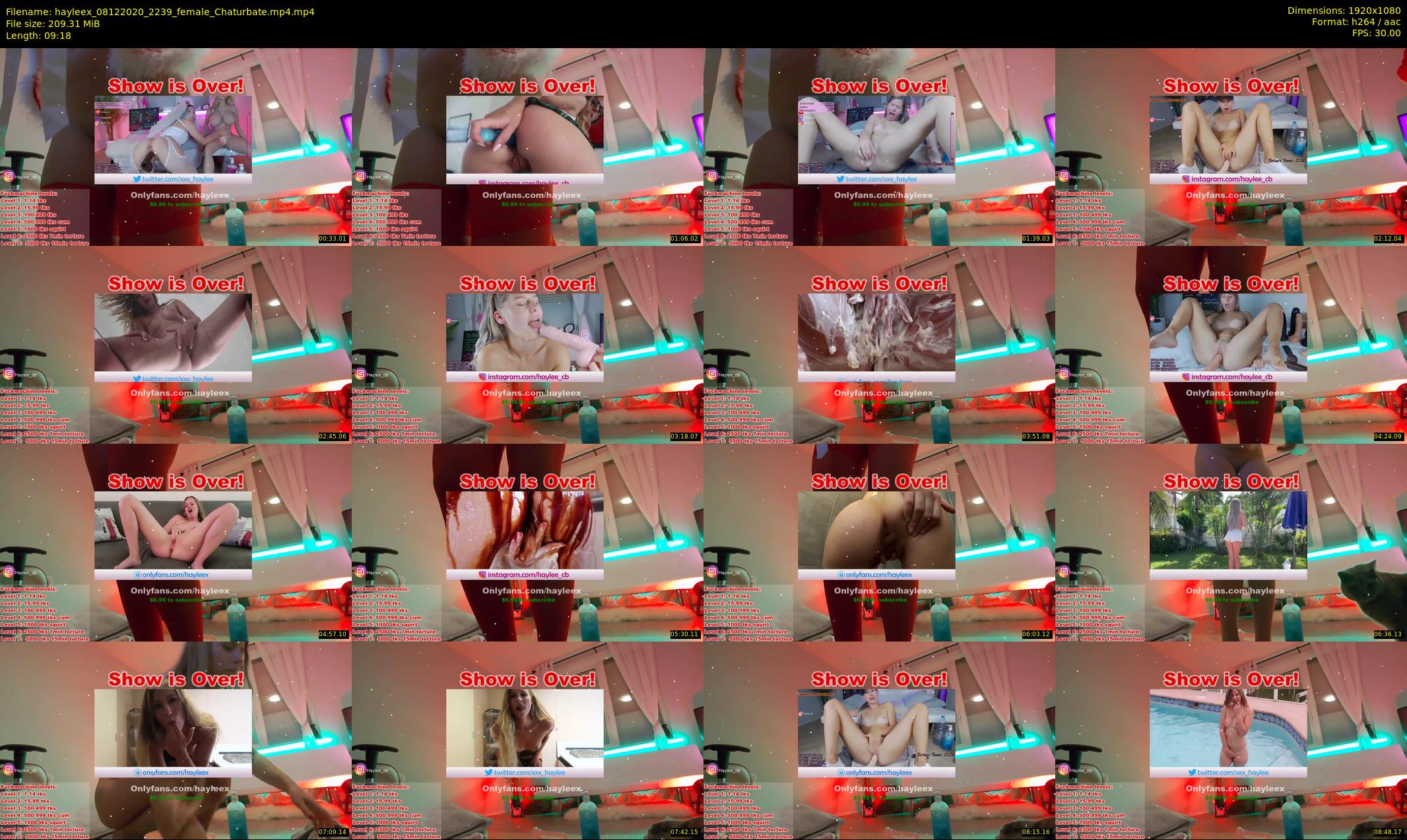 hayleex — 10 minute Chaturbate female cam show recording, 1080p, Dec 8, 2020