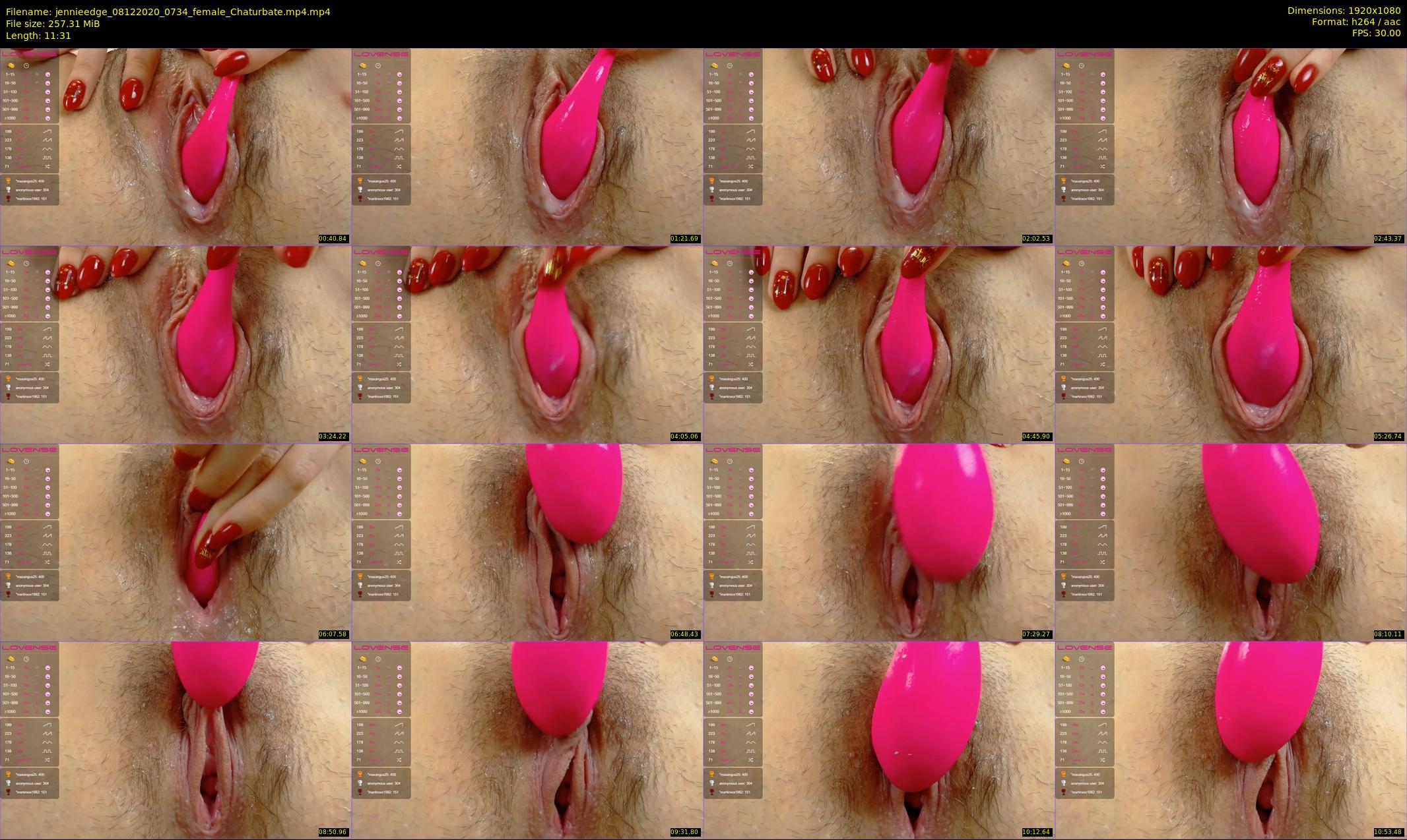 jennieedge — 12 minute Chaturbate female cam show recording, 1080p, Dec 8, 2020