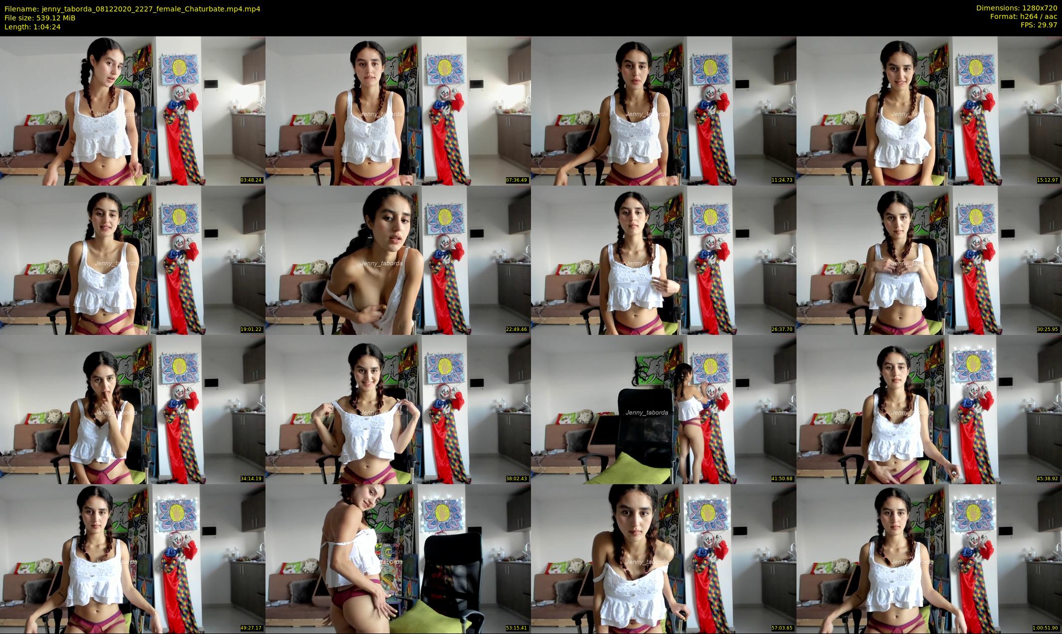 jenny_taborda — 65 minute Chaturbate female cam show recording, 720p, Dec 8, 2020