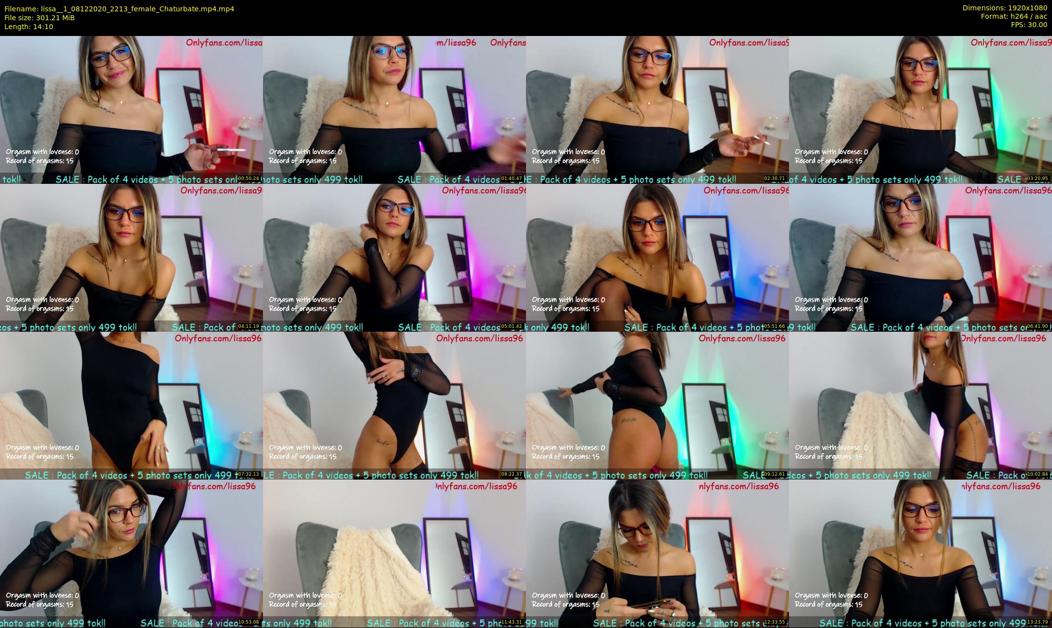 lissa__1 — 15 minute Chaturbate female cam show recording, 1080p, Dec 8, 2020