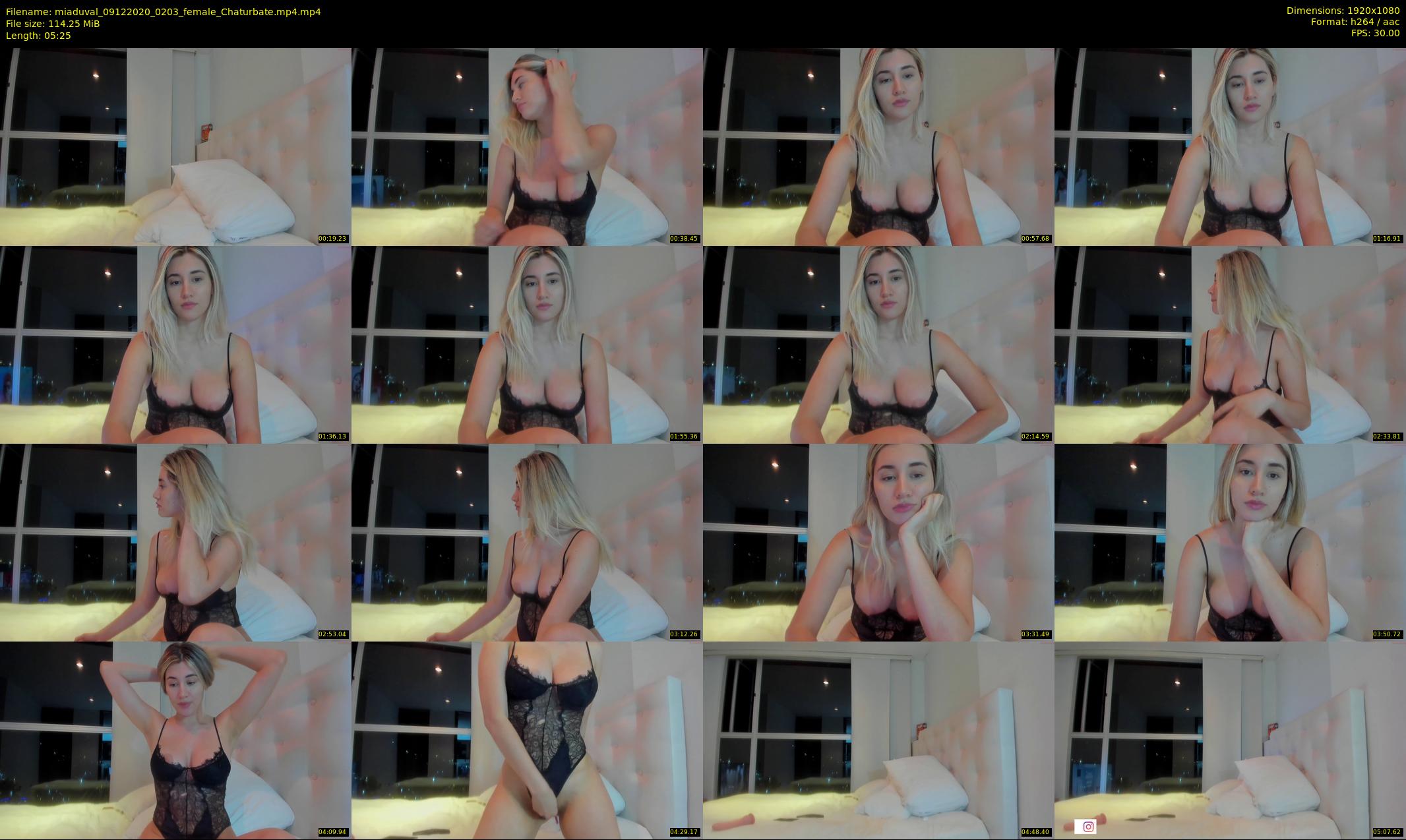 miaduval — 6 minute Chaturbate female cam show recording, 1080p, Dec 9, 2020