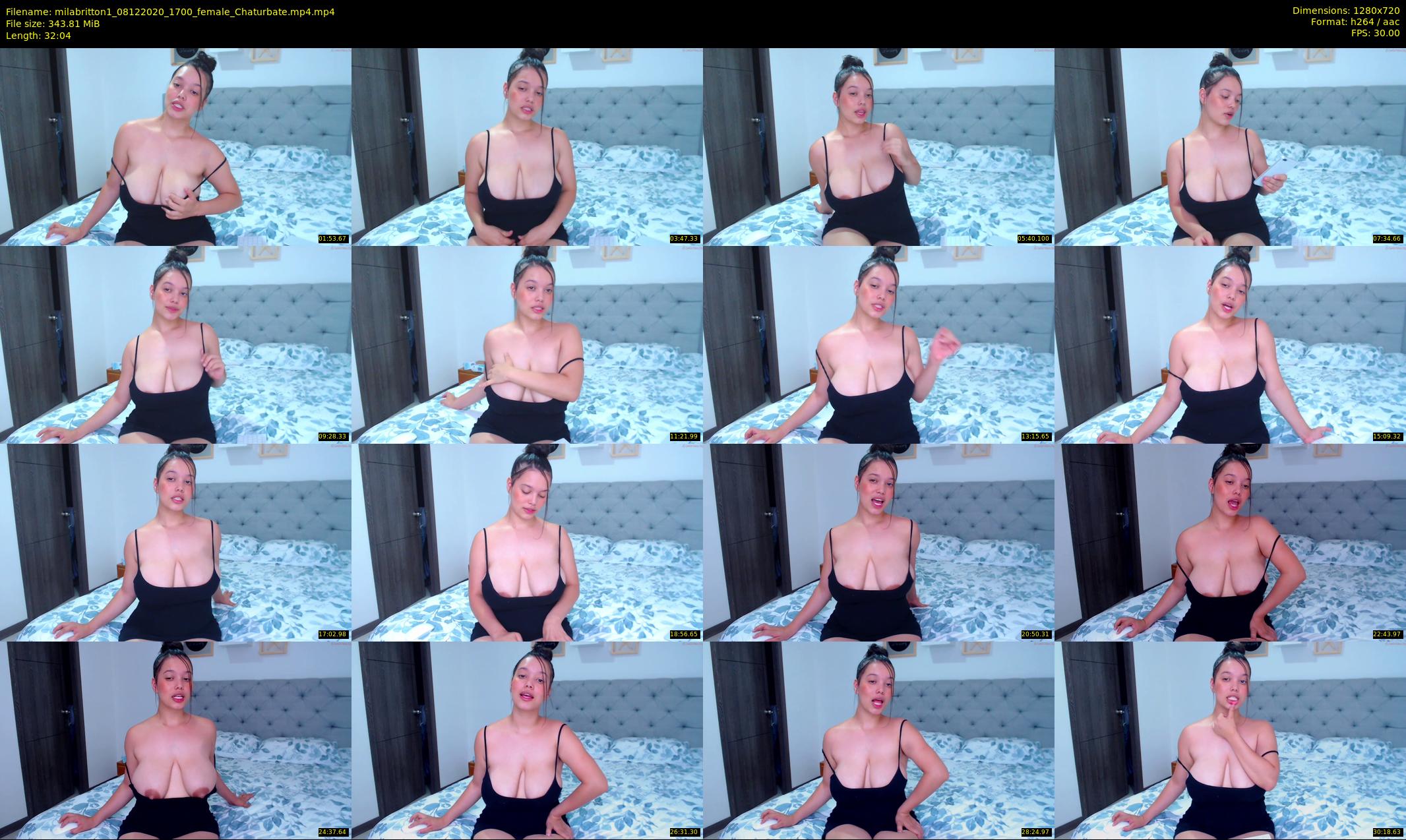 milabritton1 — 33 minute Chaturbate female cam show recording, 720p, Dec 8, 2020