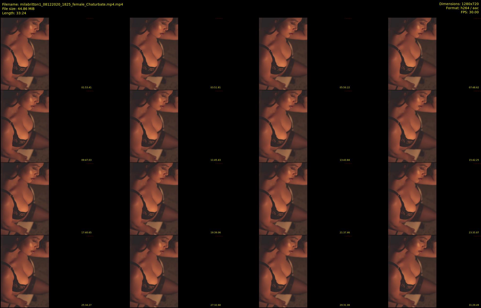 milabritton1 — 34 minute Chaturbate female cam show recording, 720p, Dec 8, 2020