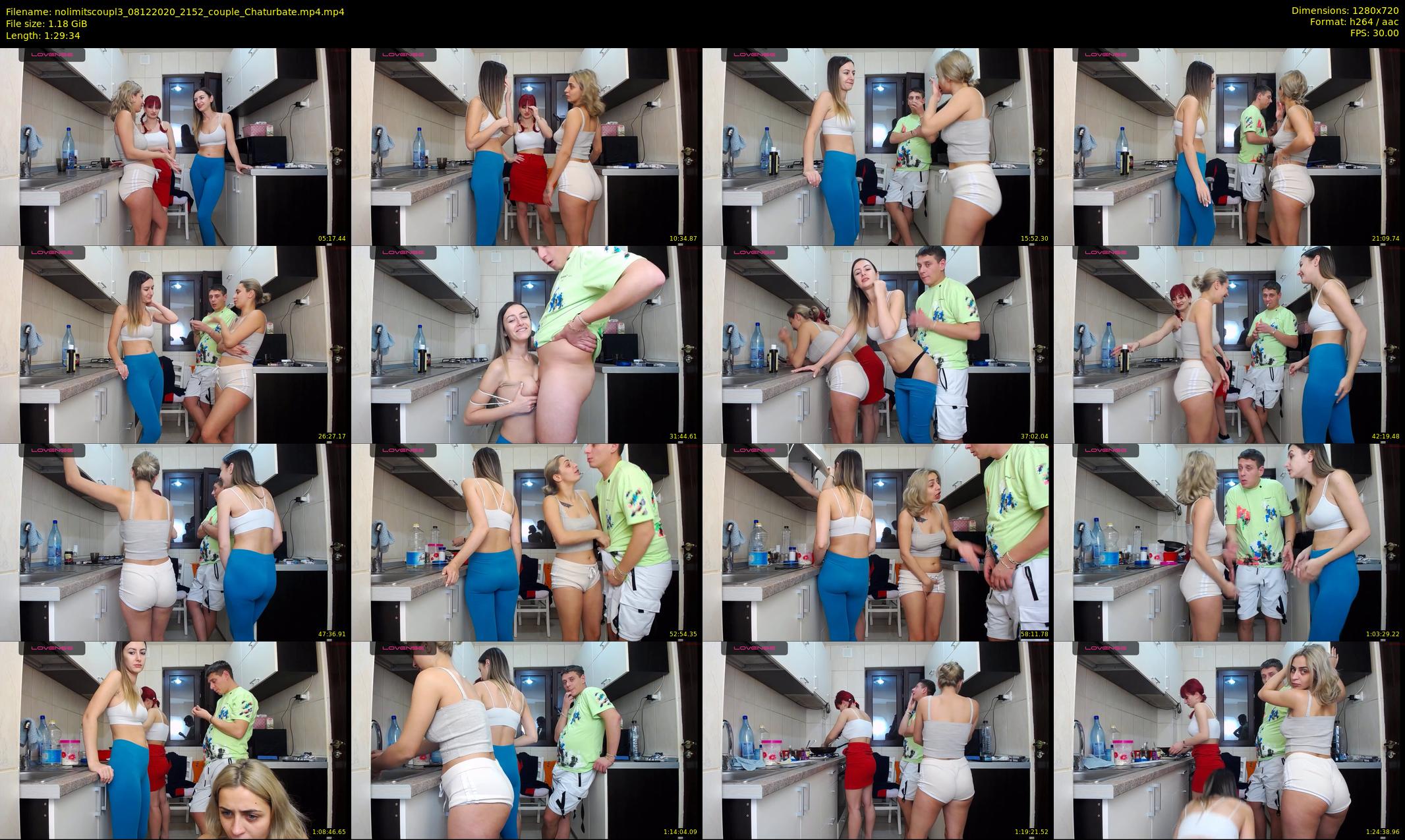 nolimitscoupl3 — 90 minute Chaturbate couple cam show recording, 720p, Dec 8, 2020