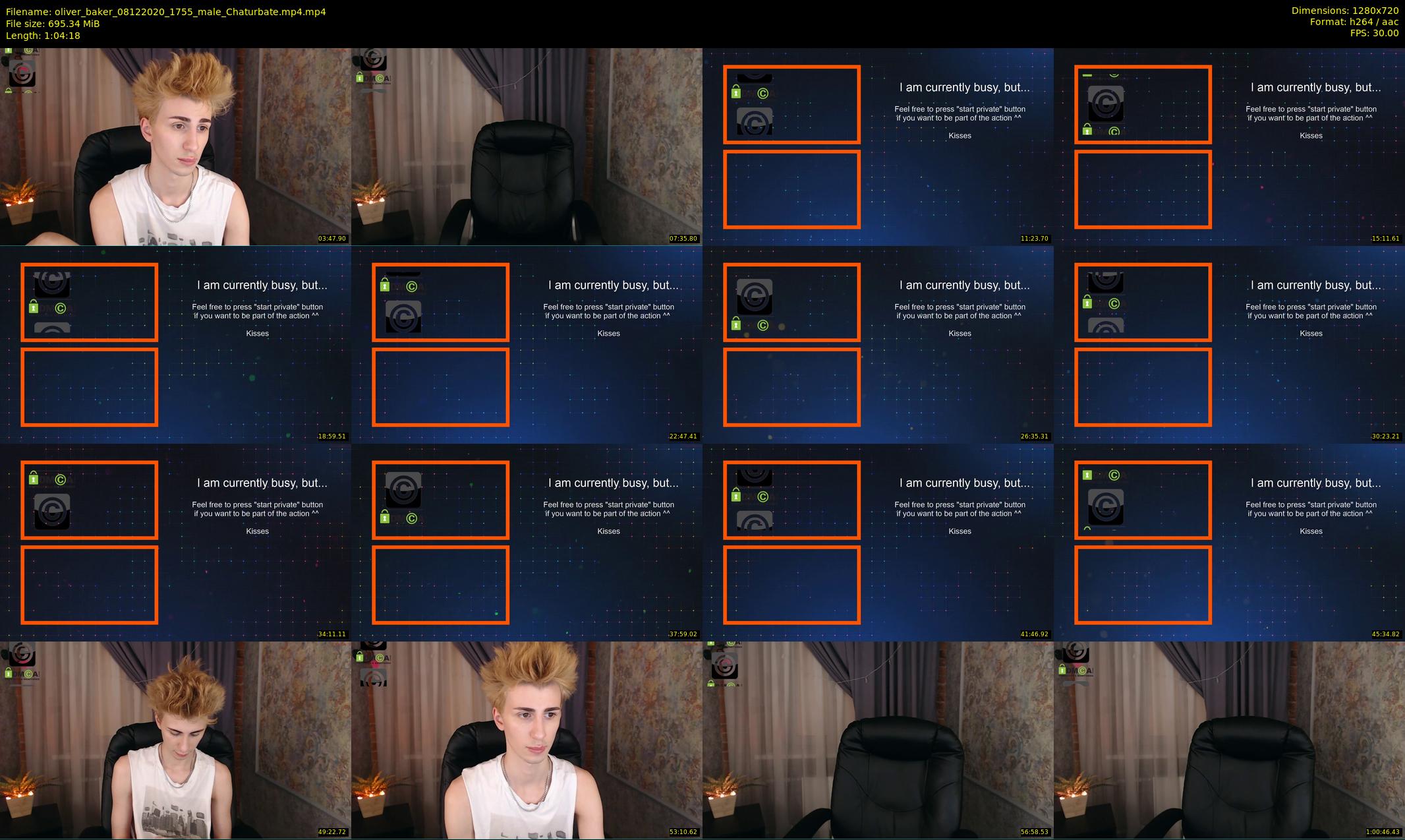 oliver_baker — 65 minute Chaturbate male cam show recording, 720p, Dec 8, 2020