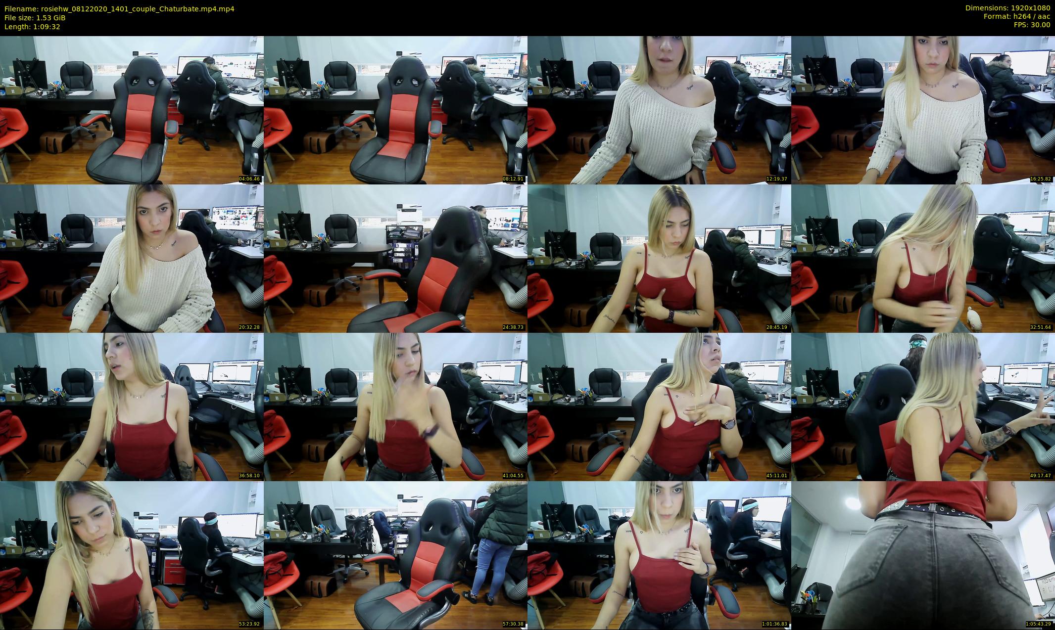 rosiehw — 70 minute Chaturbate couple cam show recording, 1080p, Dec 8, 2020