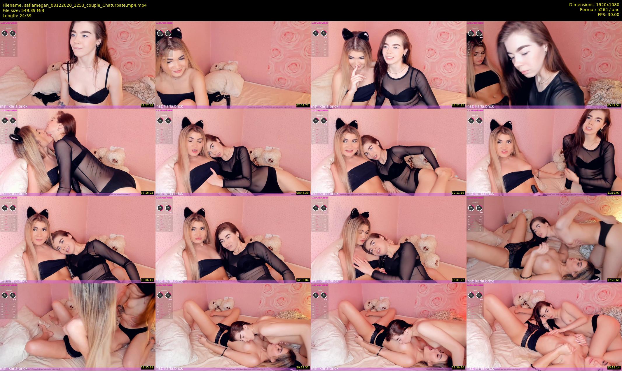 safiamegan — 25 minute Chaturbate couple cam show recording, 1080p, Dec 8, 2020
