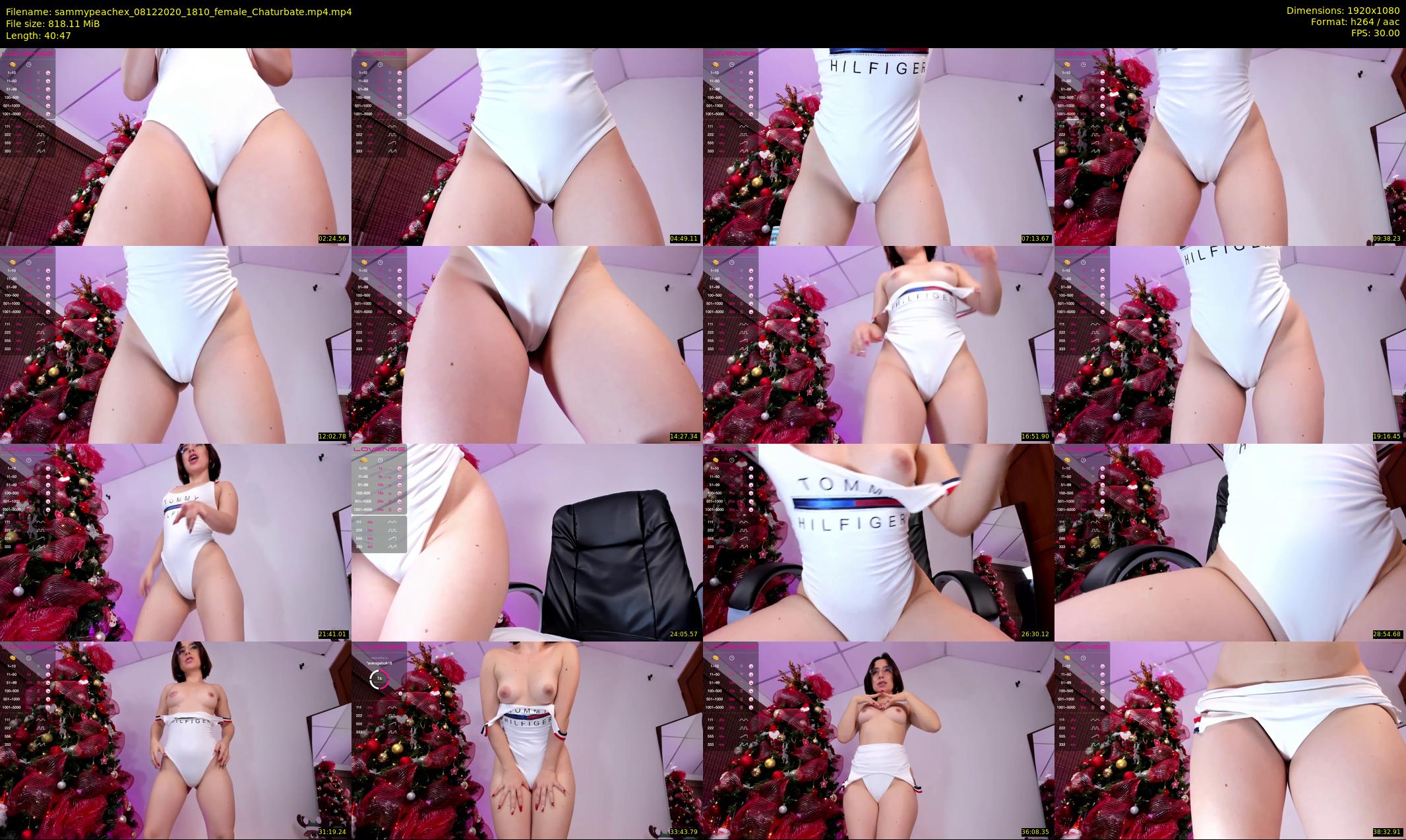 sammypeachex — 41 minute Chaturbate female cam show recording, 1080p, Dec 8, 2020