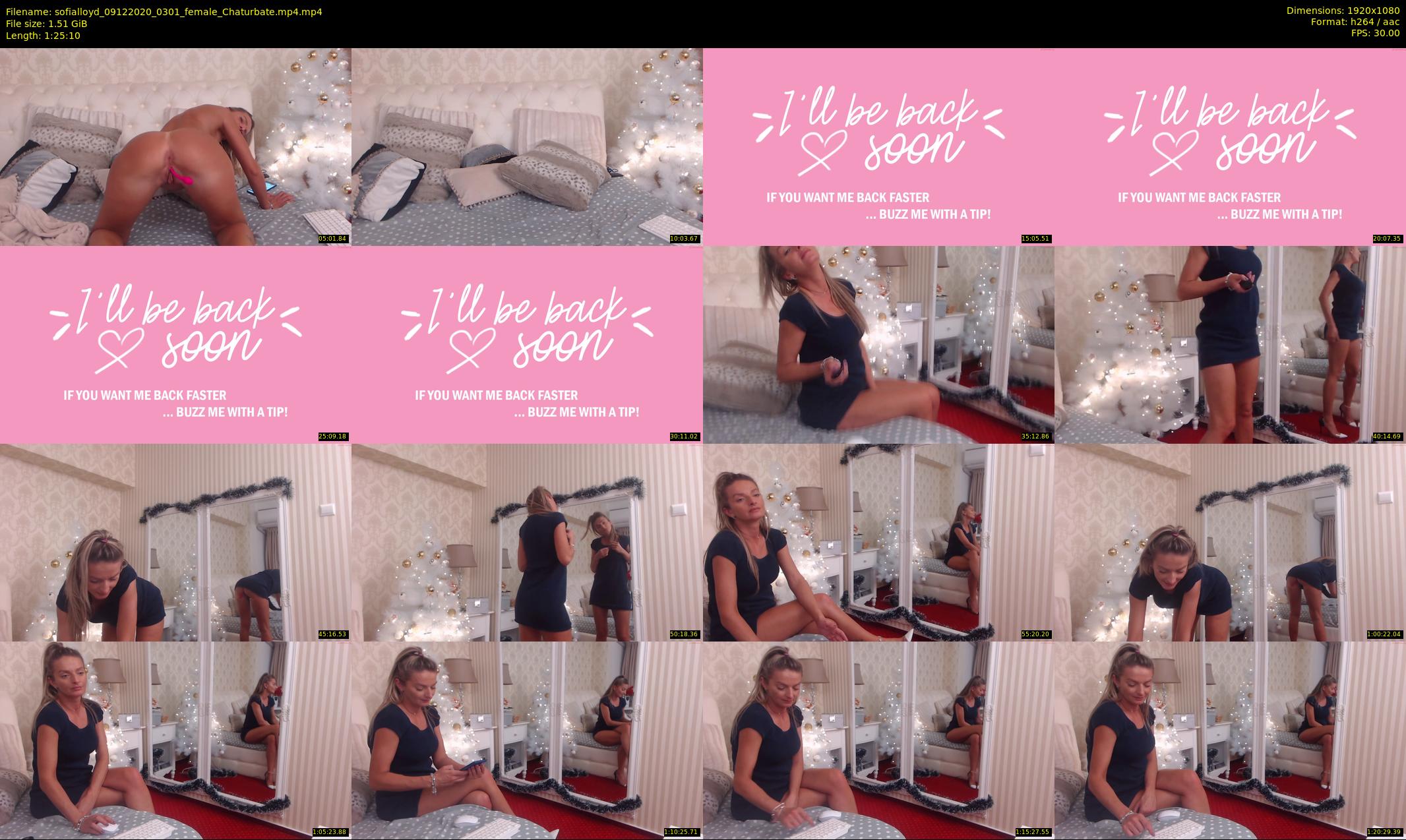 sofialloyd — 86 minute Chaturbate female cam show recording, 1080p, Dec 9, 2020