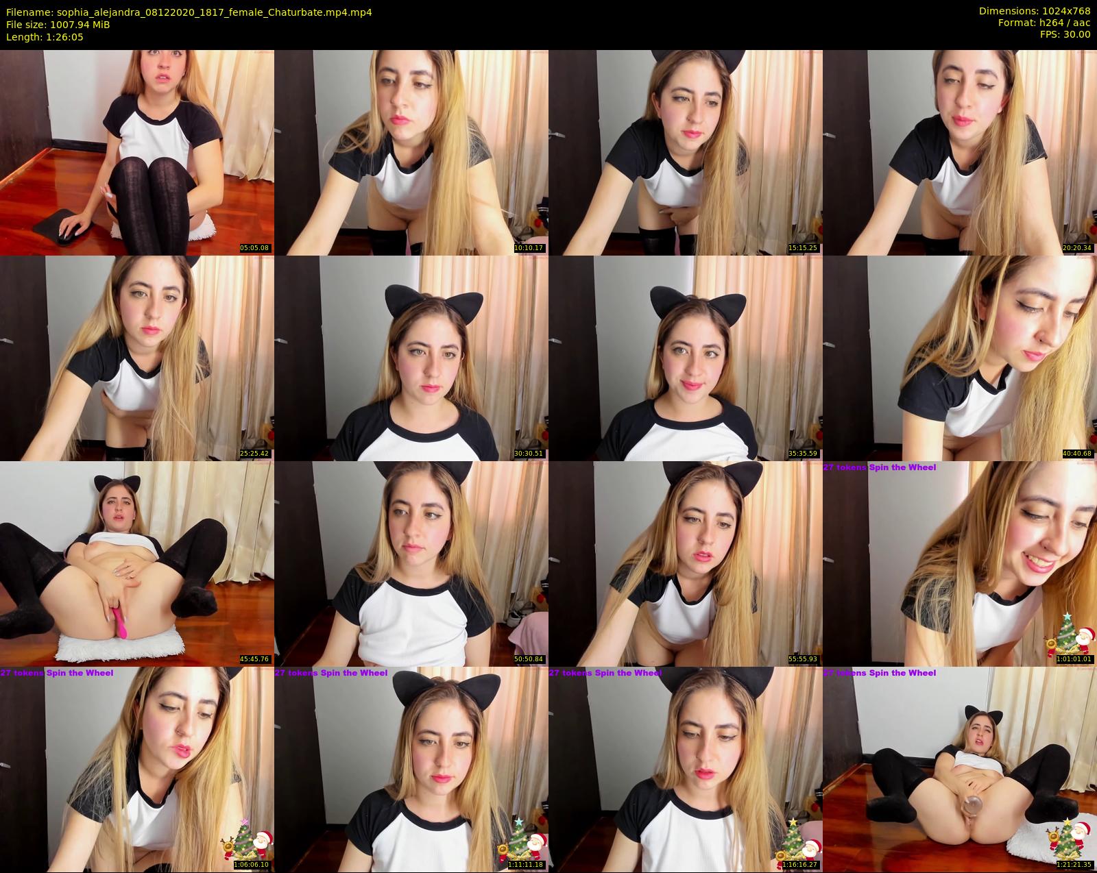 sophia_alejandra — 87 minute Chaturbate female cam show recording, 720p, Dec 8, 2020