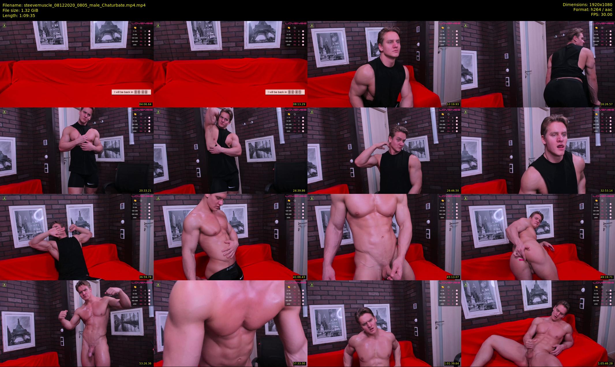 steevemuscle — 70 minute Chaturbate male cam show recording, 1080p, Dec 8, 2020