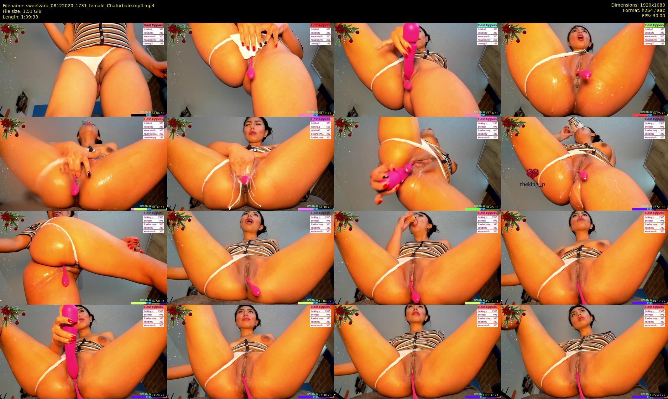 sweetzara — 70 minute Chaturbate female cam show recording, 1080p, Dec 8, 2020