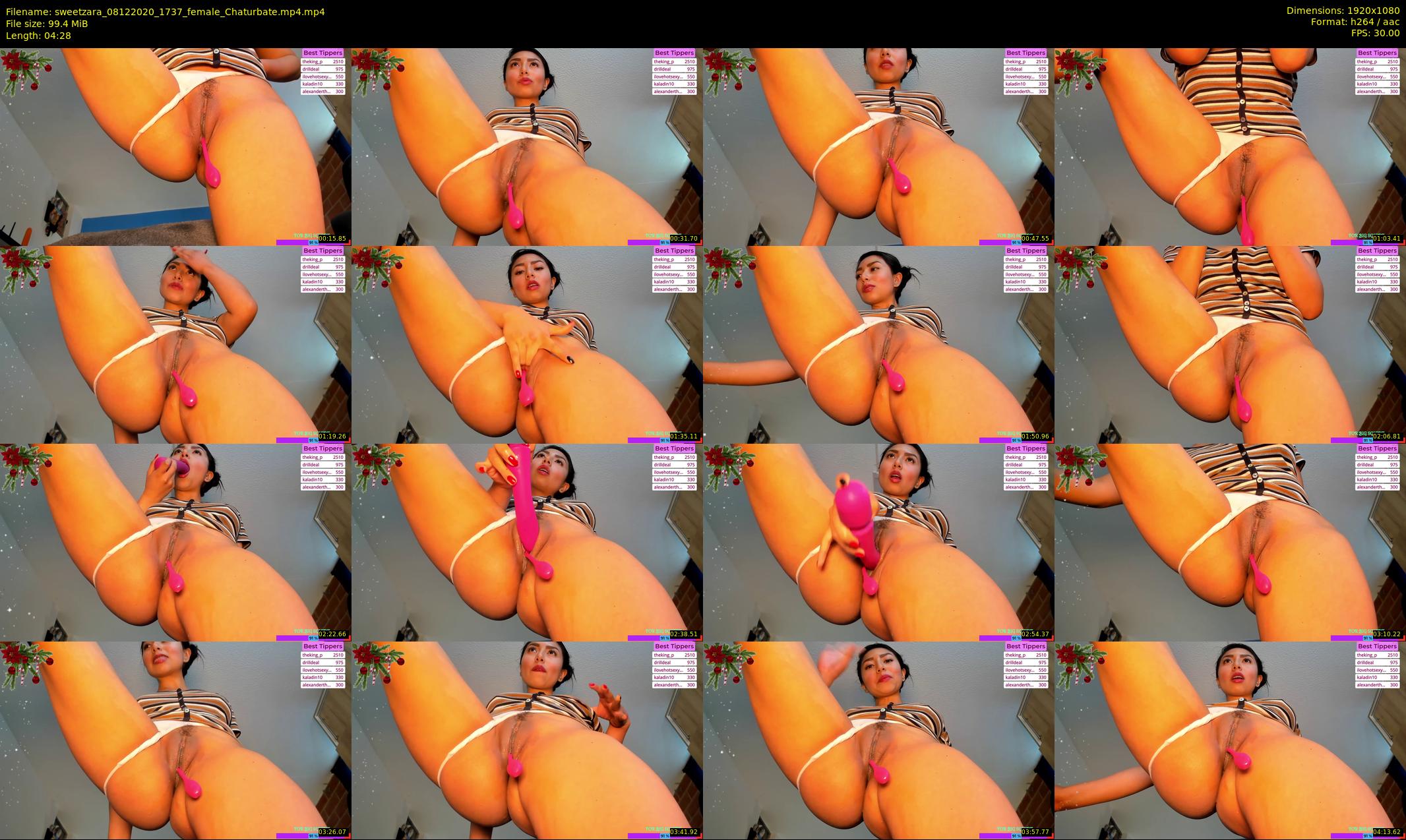 sweetzara — 5 minute Chaturbate female cam show recording, 1080p, Dec 8, 2020