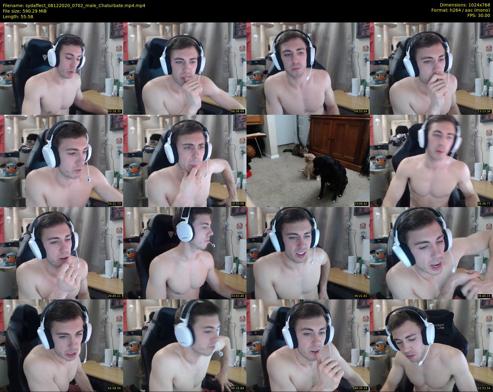 sydaffect — 56 minute Chaturbate male cam show recording, 720p, Dec 8, 2020