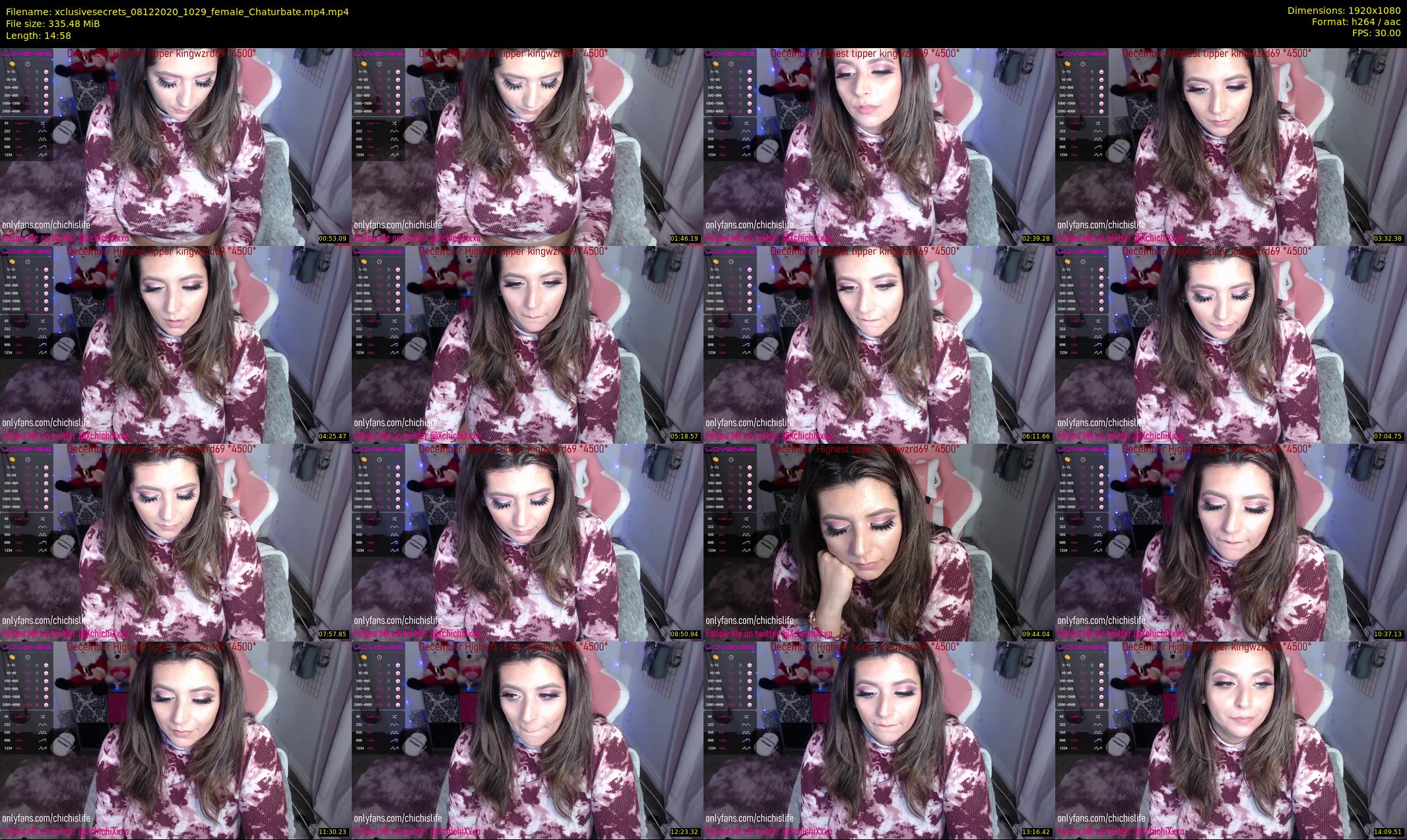 xclusivesecrets — 15 minute Chaturbate female cam show recording, 1080p, Dec 8, 2020