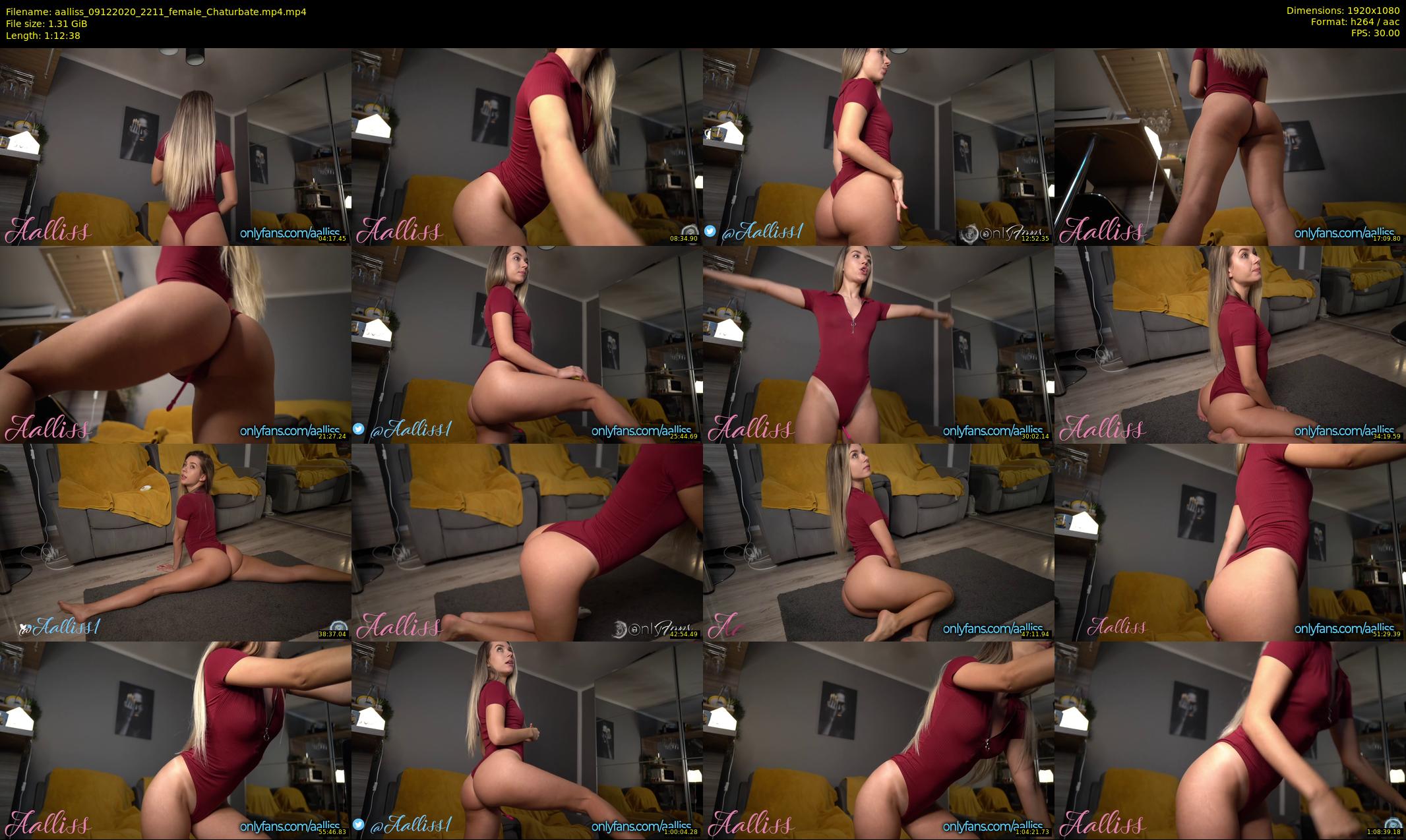 aalliss — 73 minute Chaturbate female cam show recording, 1080p, Dec 9, 2020