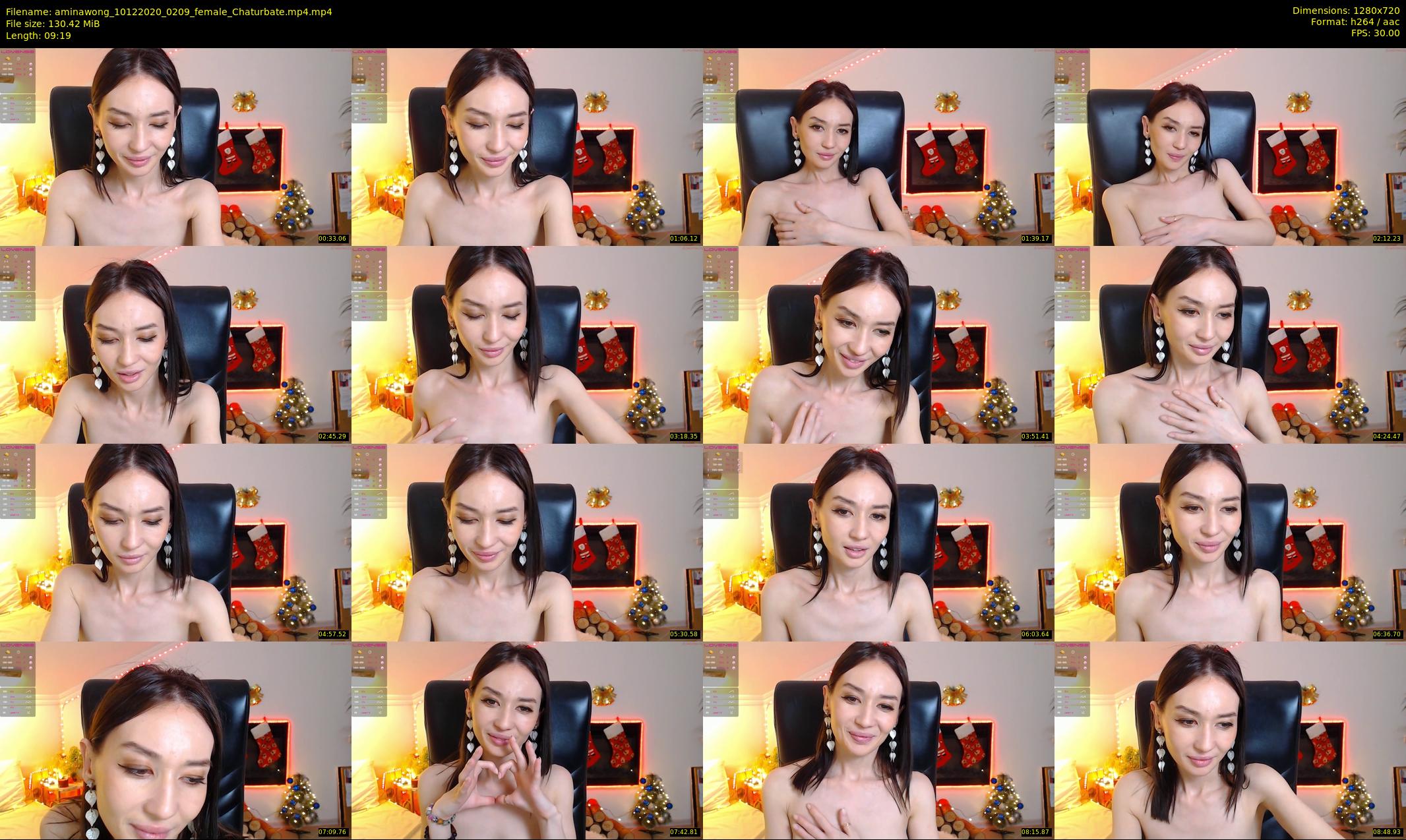 aminawong — 10 minute Chaturbate female cam show recording, 720p, Dec 10, 2020